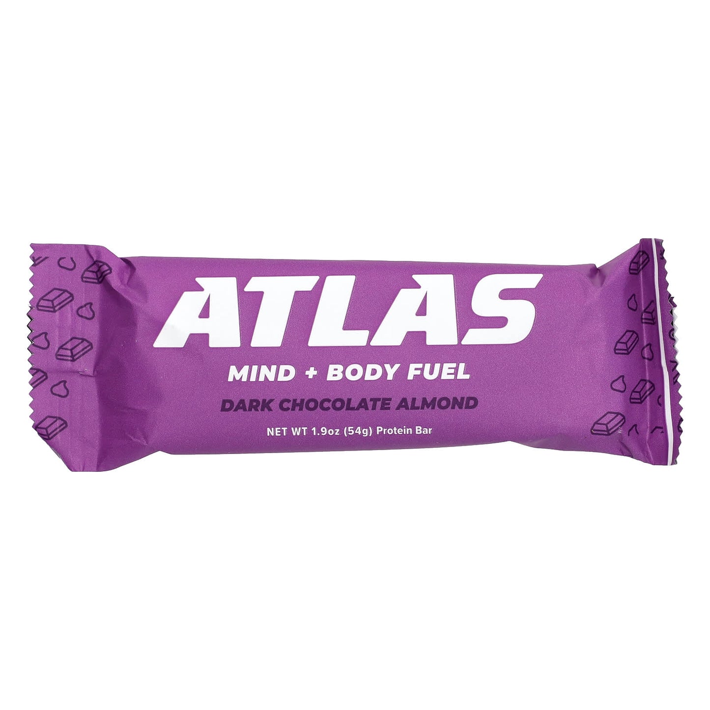 Atlas Bar, Grass-Fed Whey Protein Bar, Dark Chocolate Almond, 12 Bars, 1.9 oz (54 g) Each