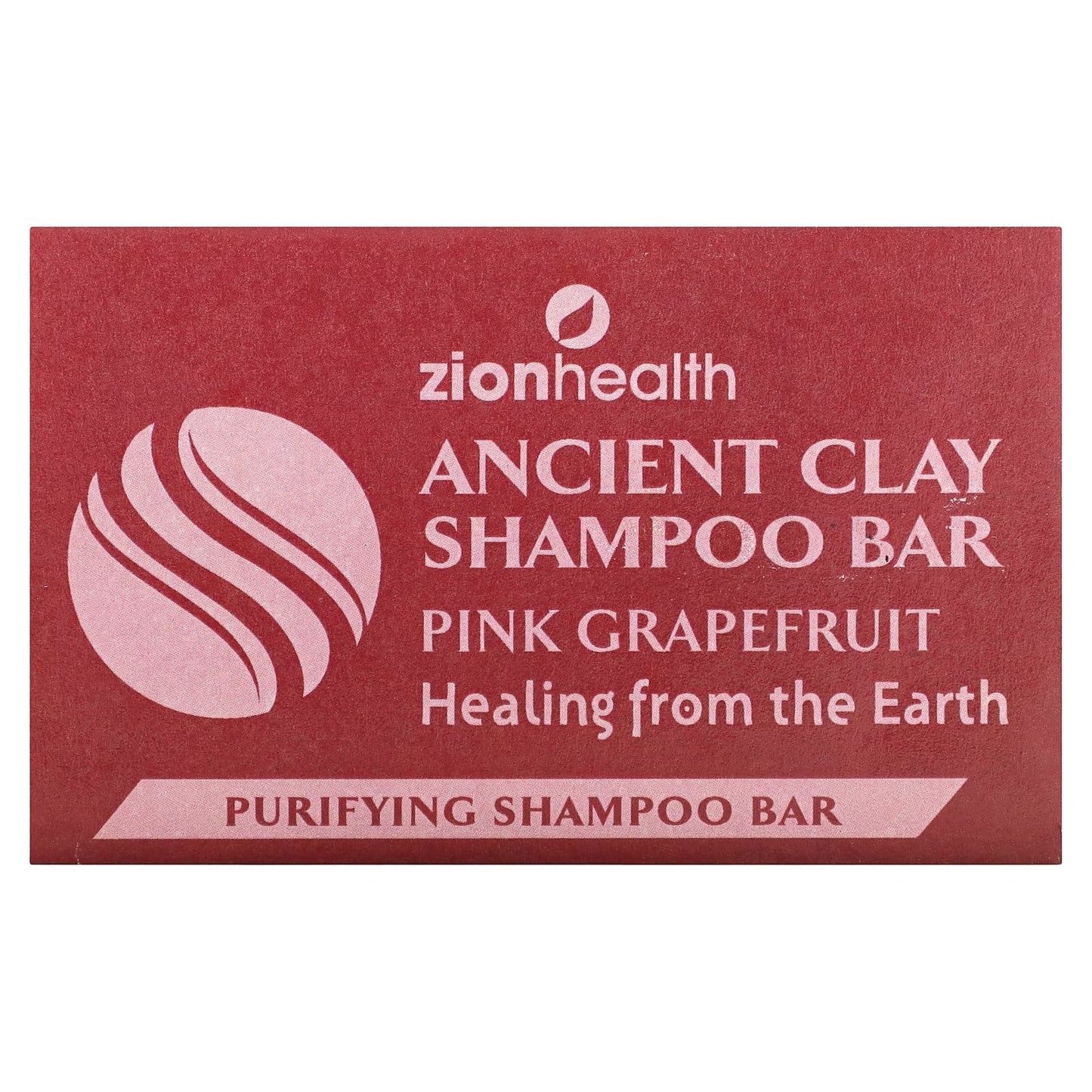 Zion Health-Ancient Clay Shampoo Bar-Pink Grapefruit-6 oz (70 g)