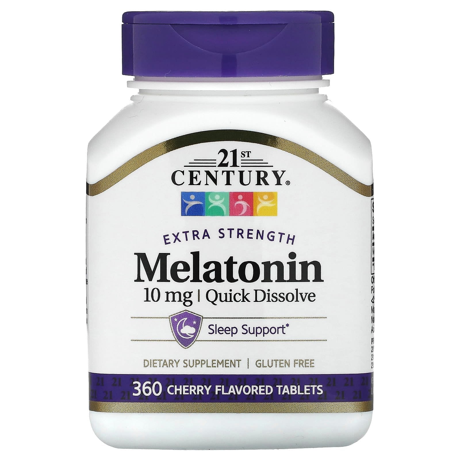 21st Century-Extra Strength-Quick Dissolve Melatonin-Cherry-10 mg-360 Tablets