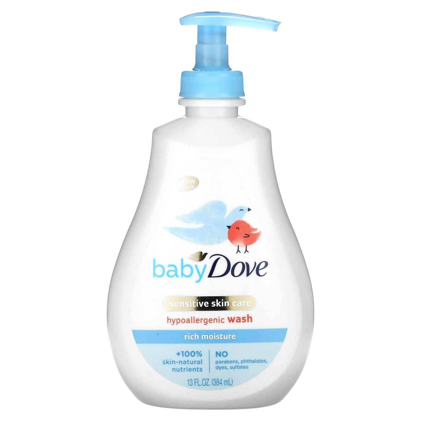 Dove-Baby-Hypoallergenic Wash-Rich Moisture-13 fl oz (384 ml)