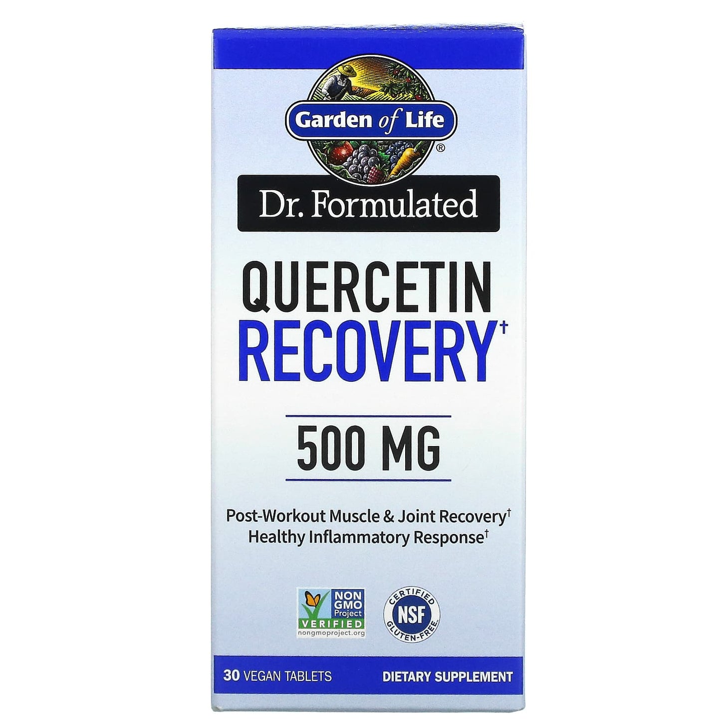 Garden of Life-Dr. Formulated-Quercetin Recovery-500 mg-30 Vegan Tablets