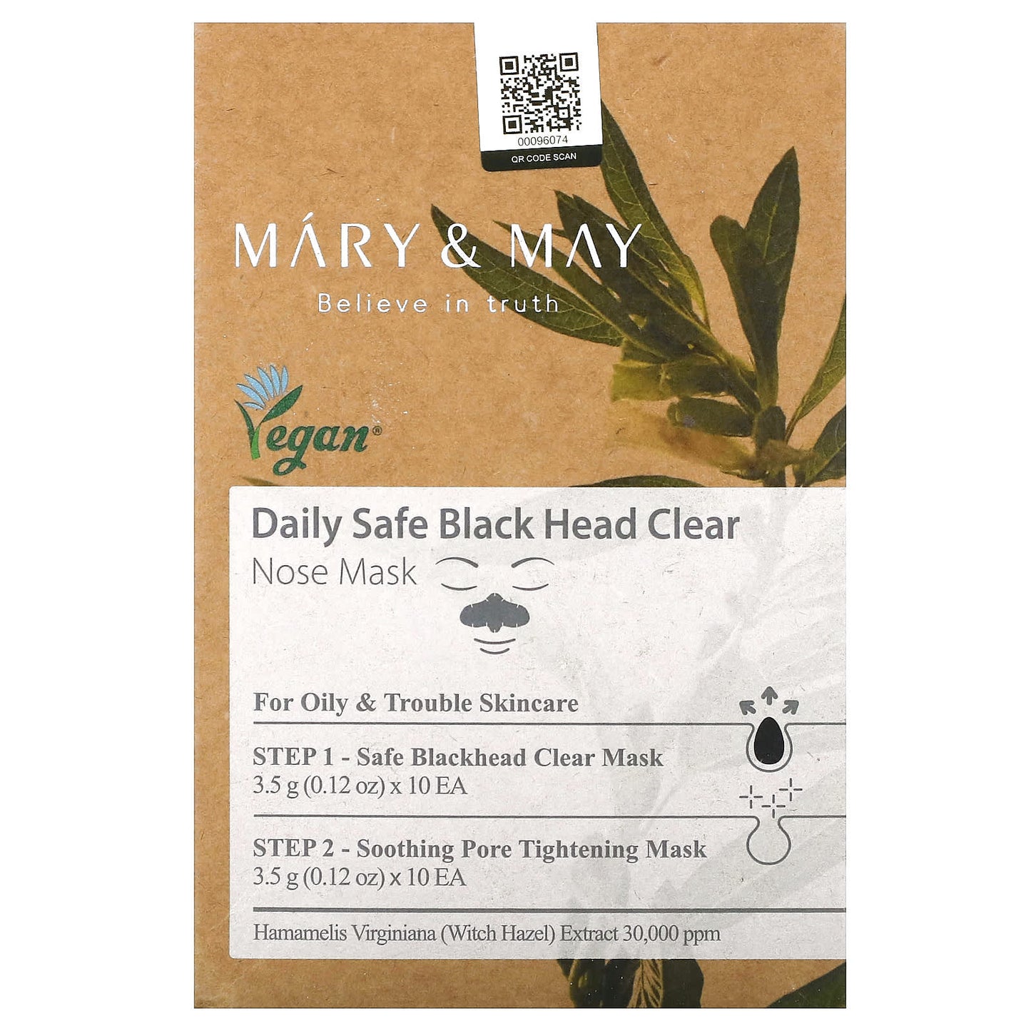 Mary & May-Daily Safe Black Head Clear-Nose Beauty Mask-40 Piece Kit