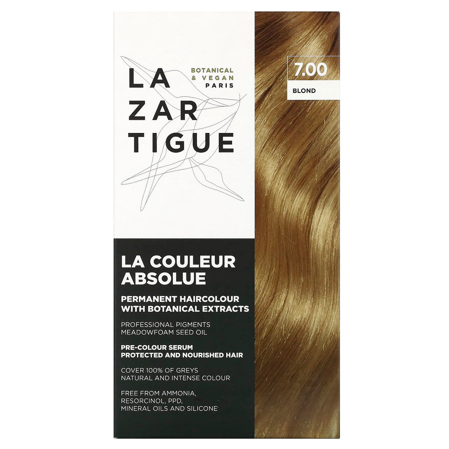 Lazartigue-Permanent Haircolor with Botanical Extracts-7.00 Blond-1 Application