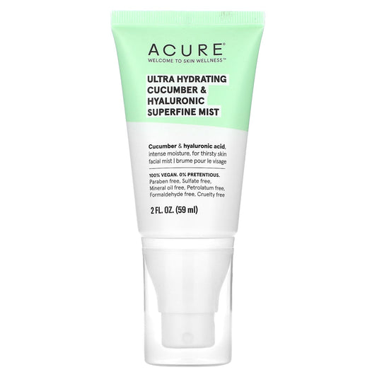 ACURE-Ultra Hydrating-Cucumber & Hyaluronic Superfine Mist-2 fl oz (59 ml)