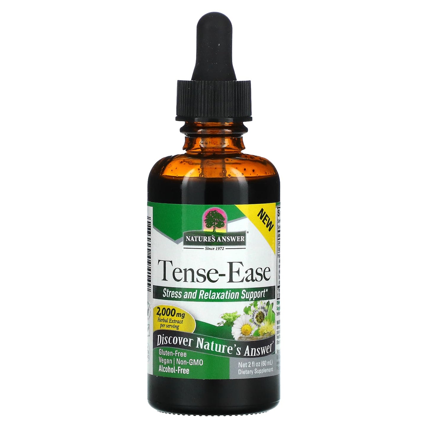 Nature's Answer, Tense-Ease, Alcohol-Free, 2,000 mg, 2 fl oz (60 ml)