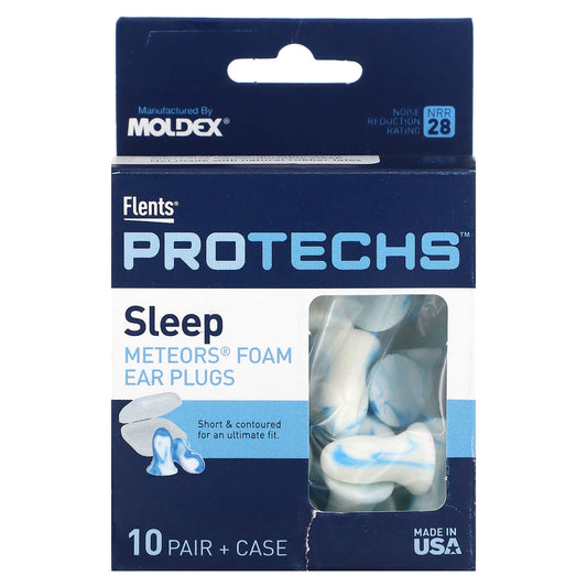 Flents-Protechs-Sleep-Meteors Foam Ear Plugs-10 Pairs