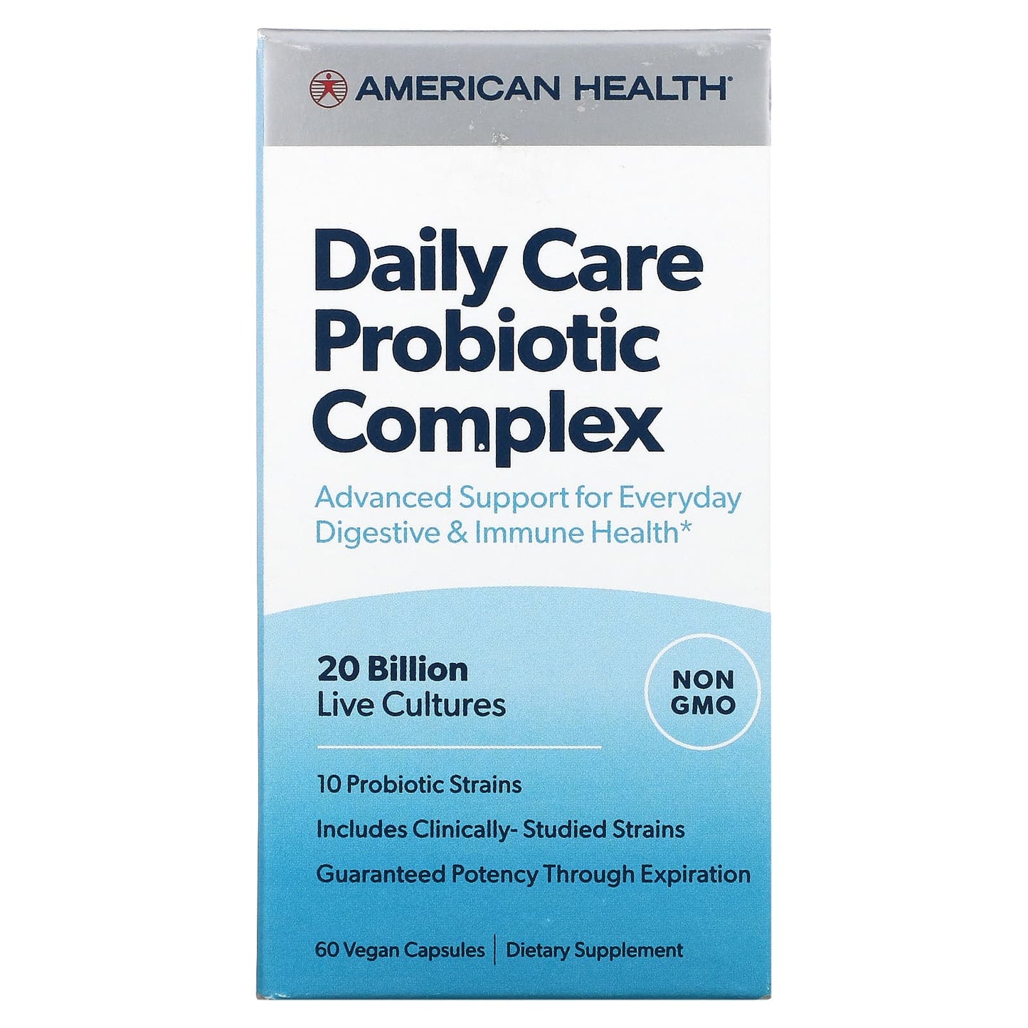 American Health-Daily Care Probiotic Complex-60 Vegan Capsules