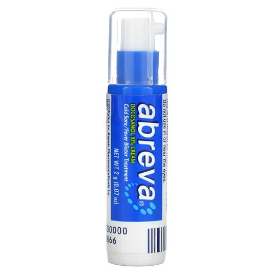 Abreva-Cold Sore/Fever Blister Treatment-Portable Convenient Pump-0.07 oz (2 g)