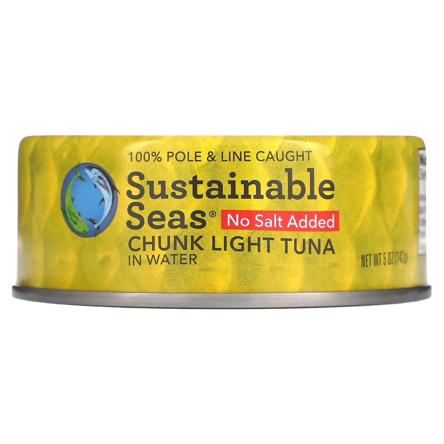 Sustainable Seas-Chunk Light Tuna In Water-No Salt Added-5 oz (142 g)