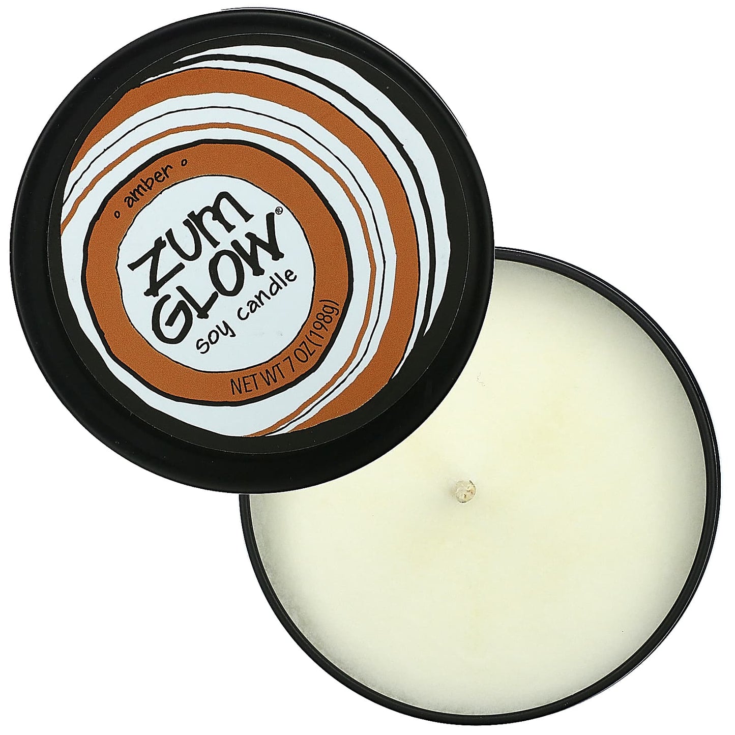 ZUM, Glow, Soy Candle, Amber, 7 oz (198 g)