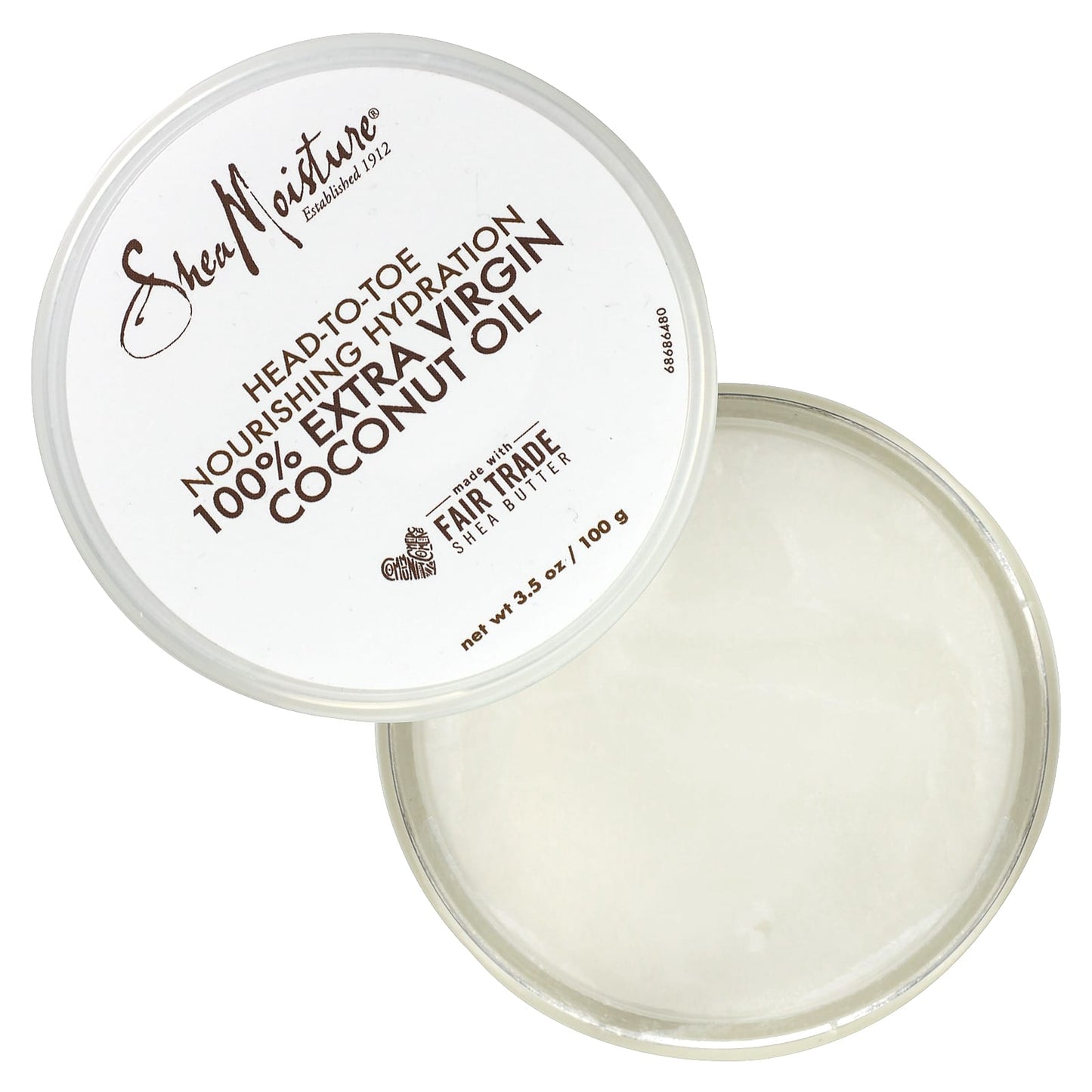 SheaMoisture, Head-To-Toe Nourishing Hydration, 100% Extra Virgin Coconut Oil, 3.5 oz (100 g)