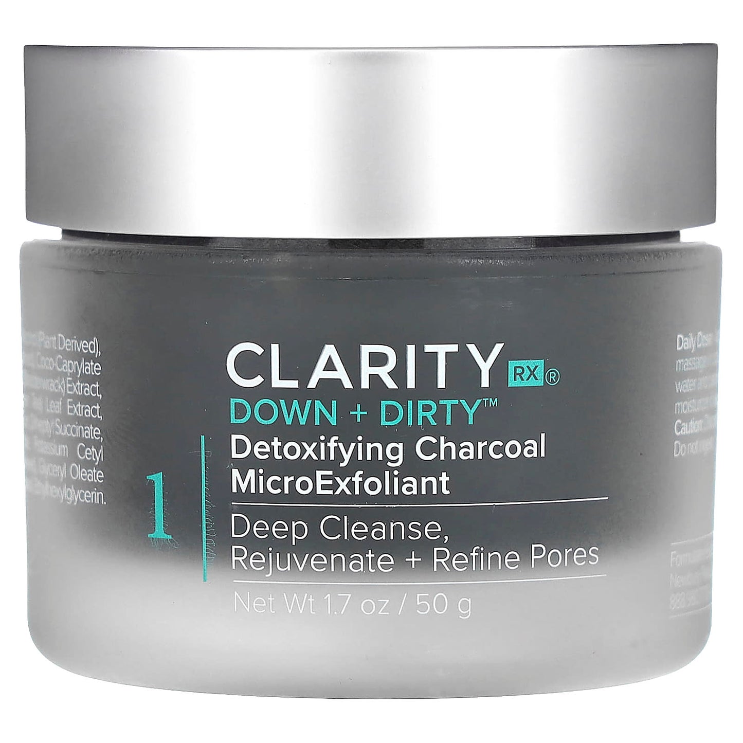 ClarityRx-Down + Dirty-Detoxifying Charcoal MicroExfoliant-1.7 oz (50 g)