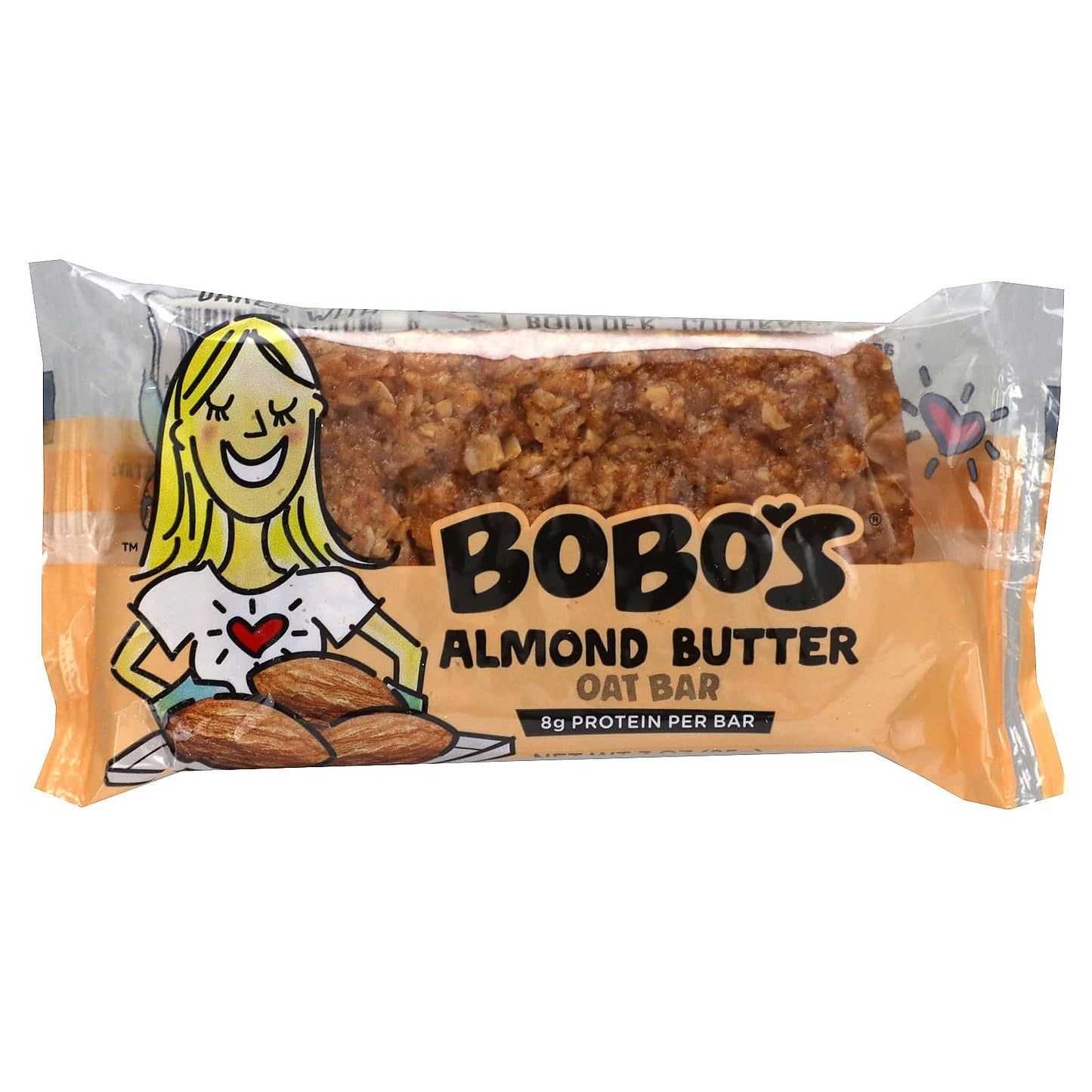 Bobo's Oat Bars, Almond Butter Oat Bars, 12 Bars, 3 oz (85 g) Each