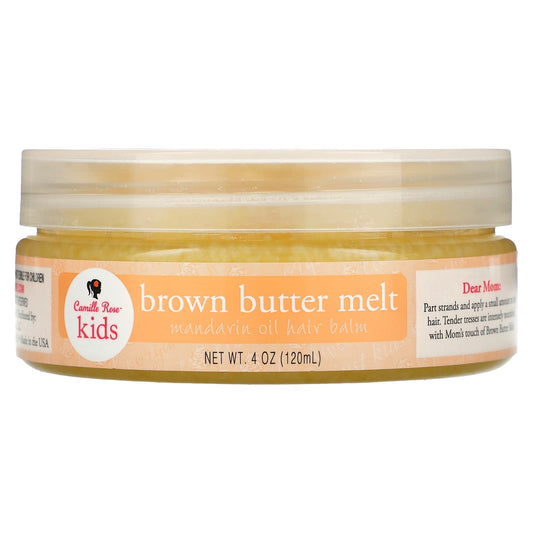 Camille Rose-Kids-Brown Butter Melt-Mandarin Oil Hair Balm-4 oz (120 ml)