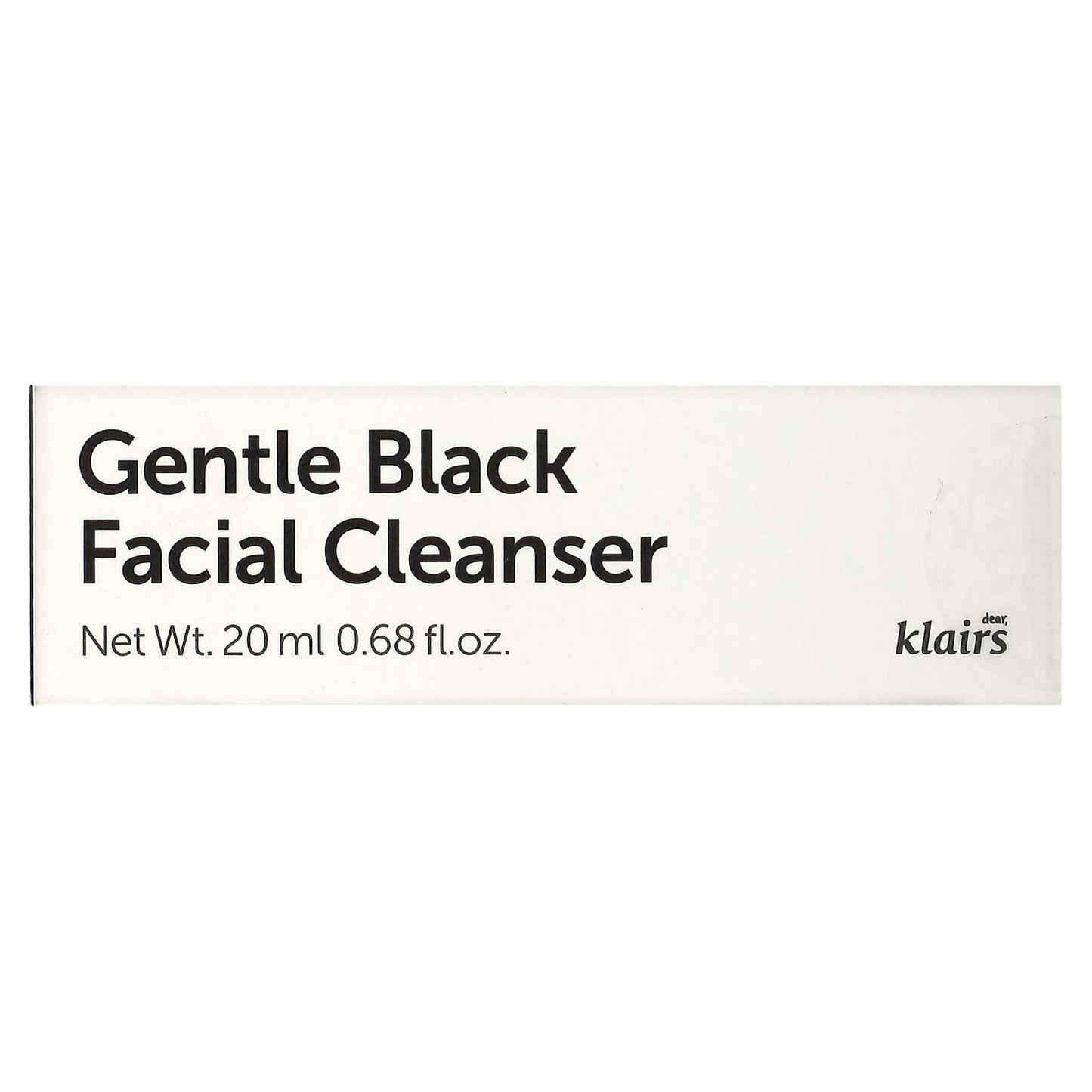 Dear, Klairs, Gentle Black Facial Cleanser, 0.68 fl oz (20 ml)