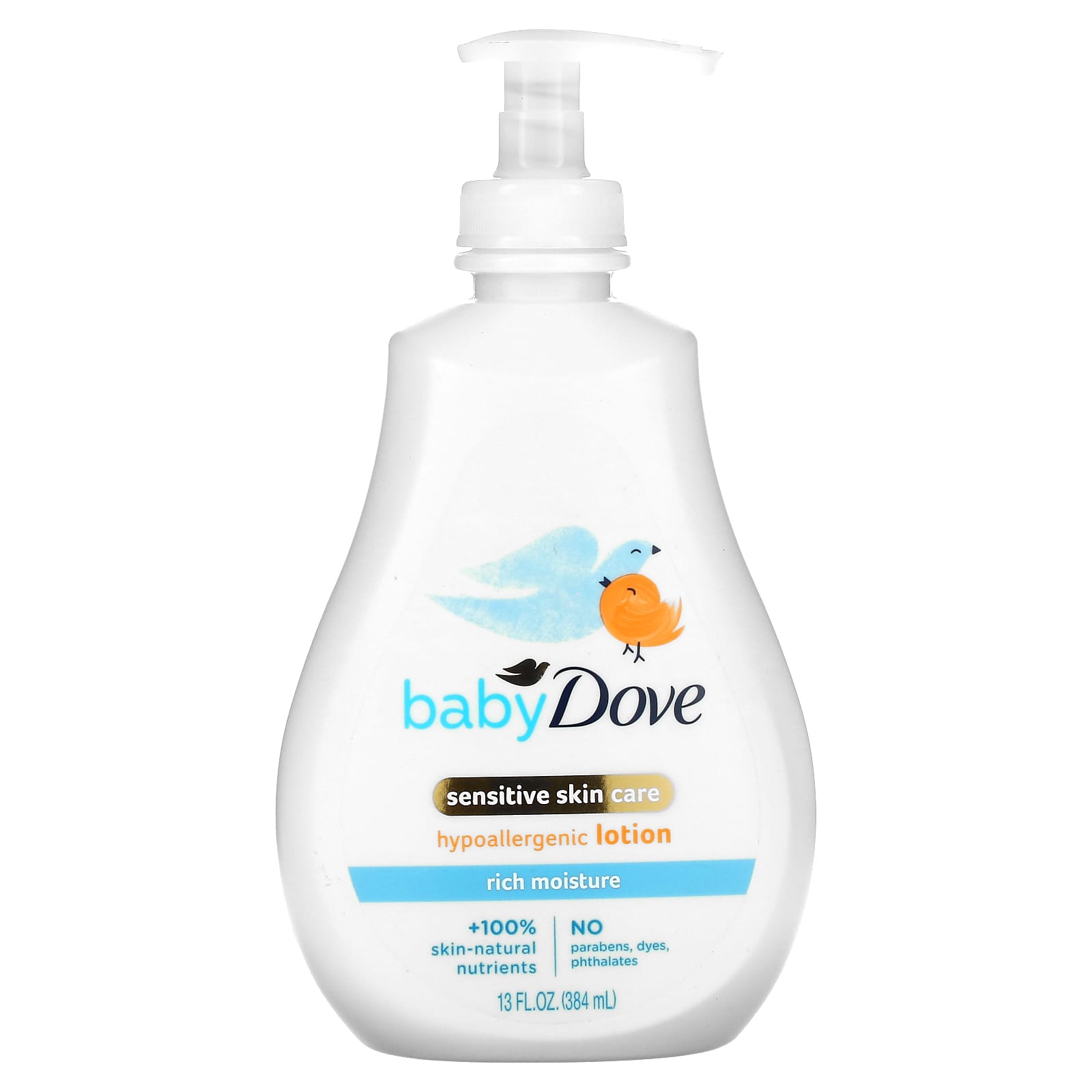 Dove-Baby-Sensitive Skin Care-Hypoallergenic Lotion-Rich Moisture-13 fl oz (384 ml)