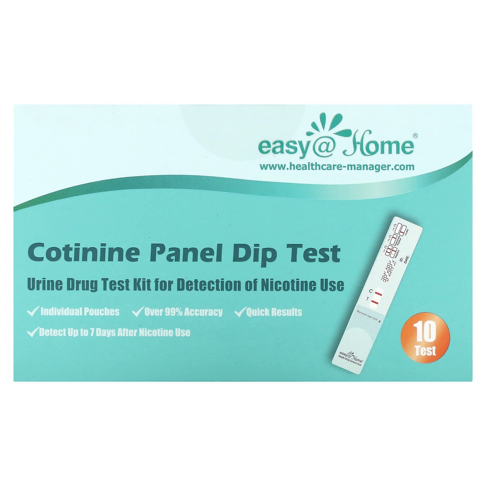 Easy@Home-Cotinine Panel Dip Test-10 Tests