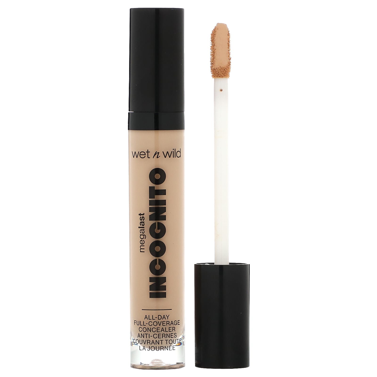 wet n wild-MegaLast-Incognito-All-Day Full-Coverage Concealer-1111904 Medium Neutral-0.18 fl oz (5.5 ml)