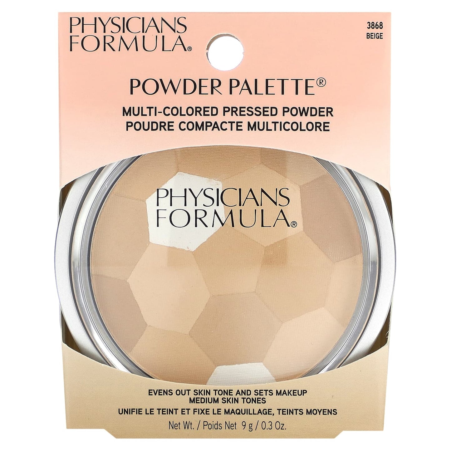 Physicians Formula, Powder Palette, Multi-Colored Pressed Powder, 3868 Beige, 0.3 oz (9 g)