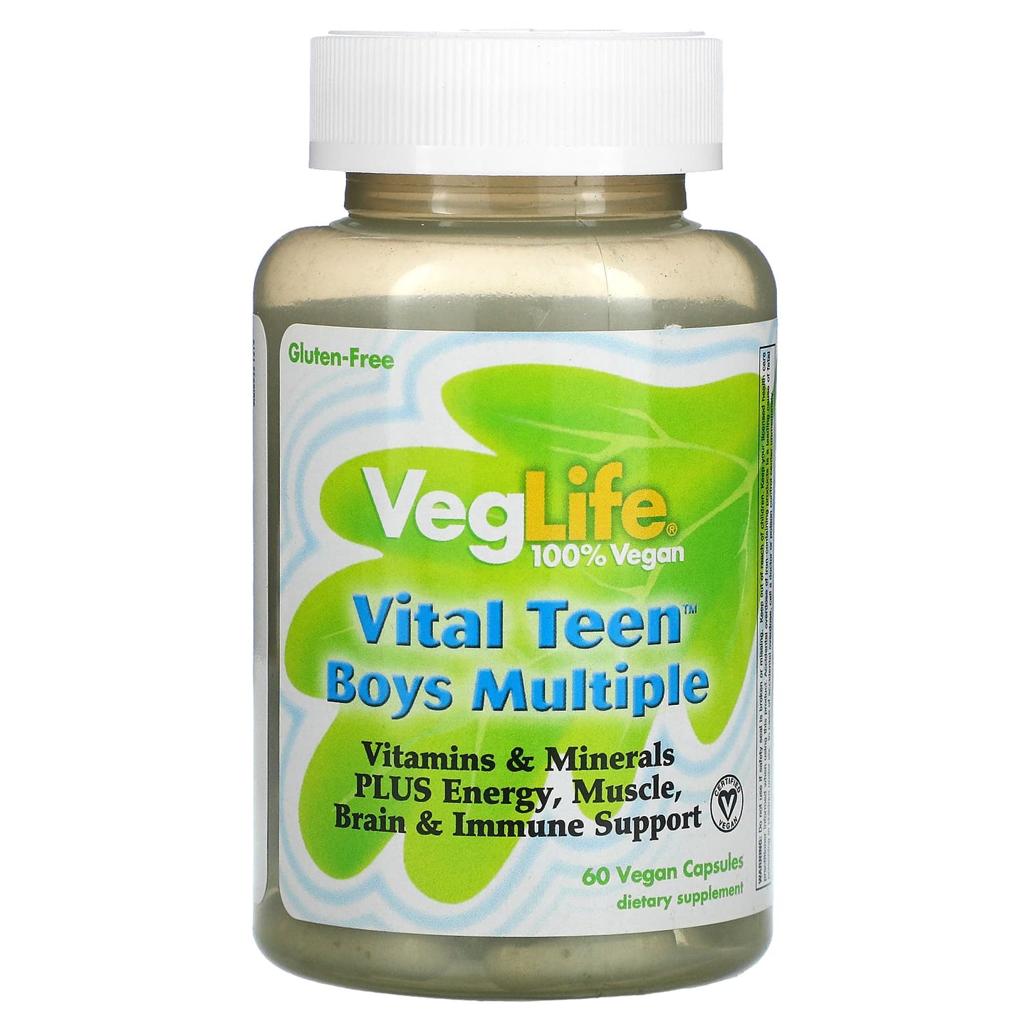 VegLife-Vital Teen Boys Multiple-60 Vegan Capsules