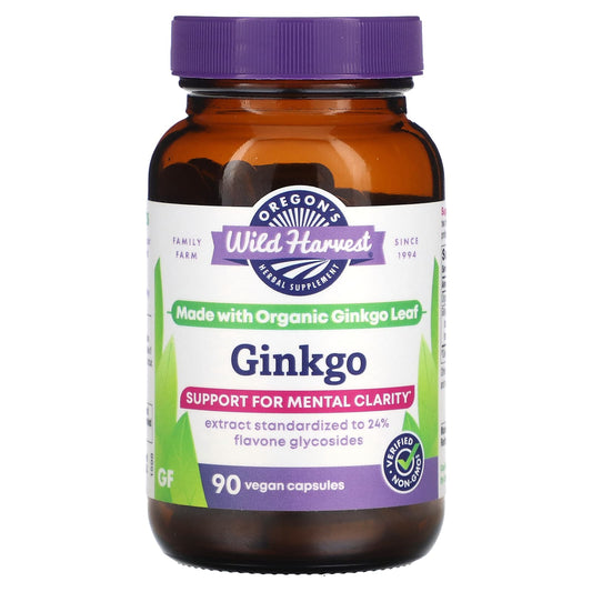 Oregon's Wild Harvest-Ginkgo-90 Vegan Capsules