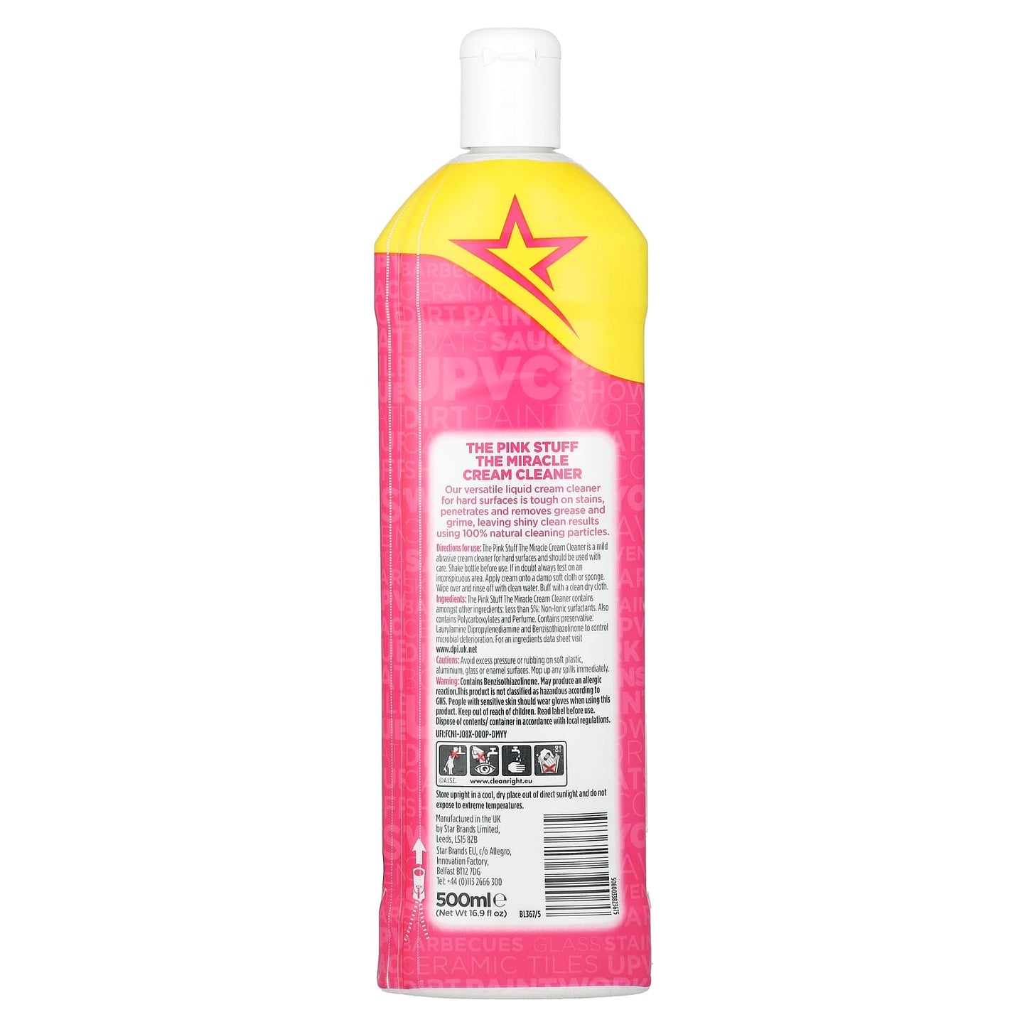 The Pink Stuff, The Miracle Cream Cleaner, 16.9 fl oz (500 ml)