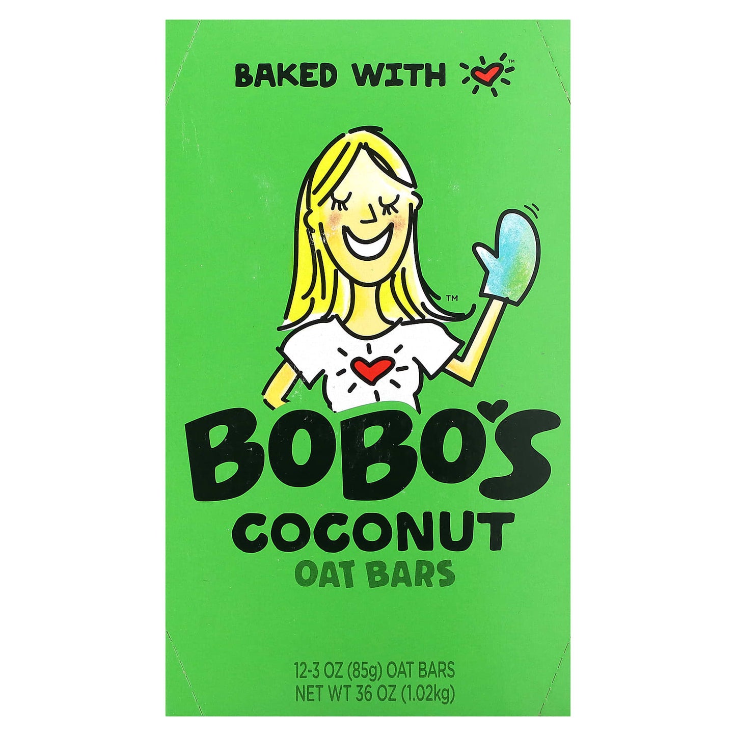 Bobo's Oat Bars-Coconut Oat Bars-12 Bars-3 oz (85 g) Each