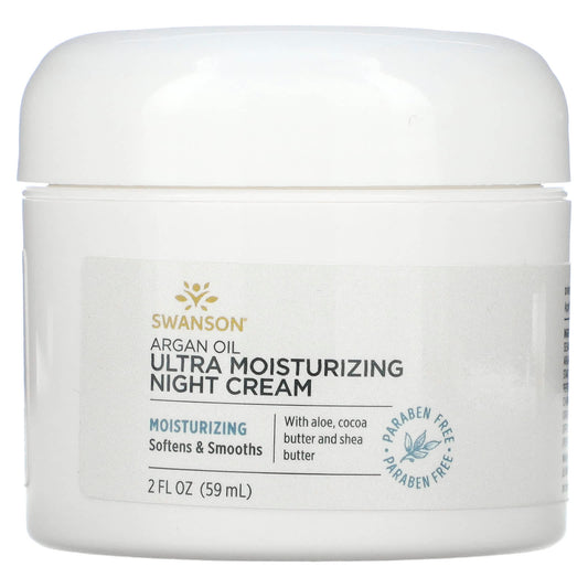 Swanson-Argan Oil Ultra Moisturizing Night Cream-2 fl oz (59 ml)