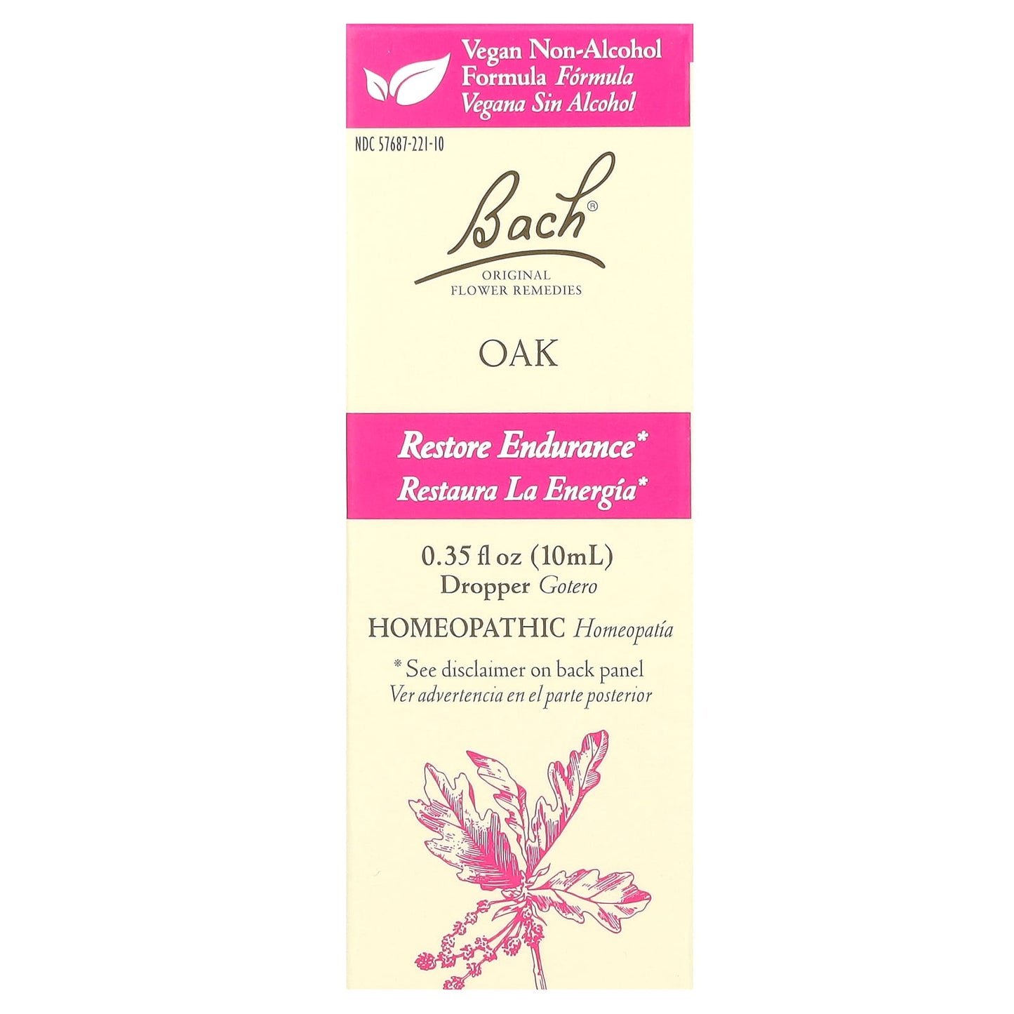 Bach-Original Flower Remedies. Oak-0.35 fl oz (10 ml)