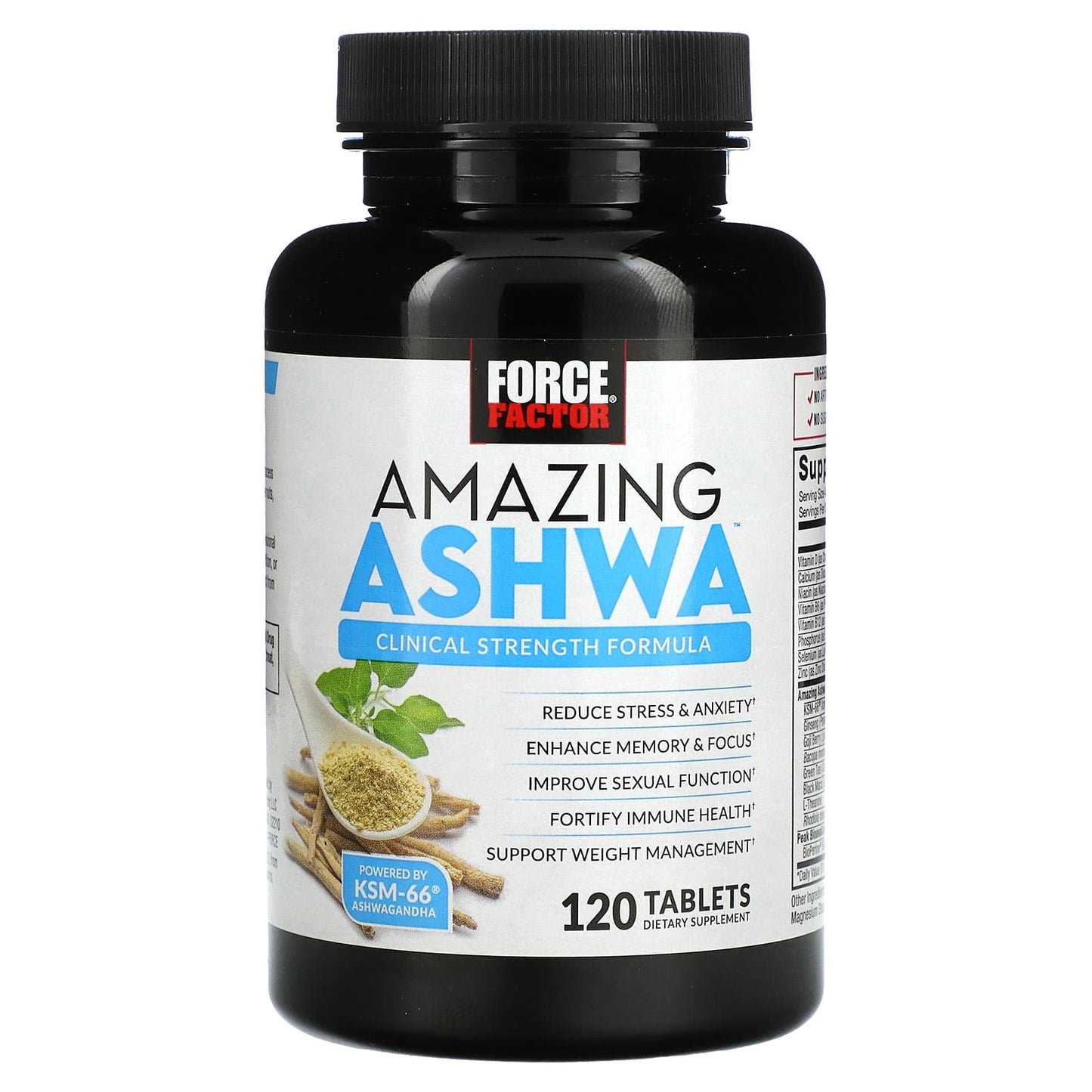 Force Factor, Amazing Ashwa , 120 Tablets