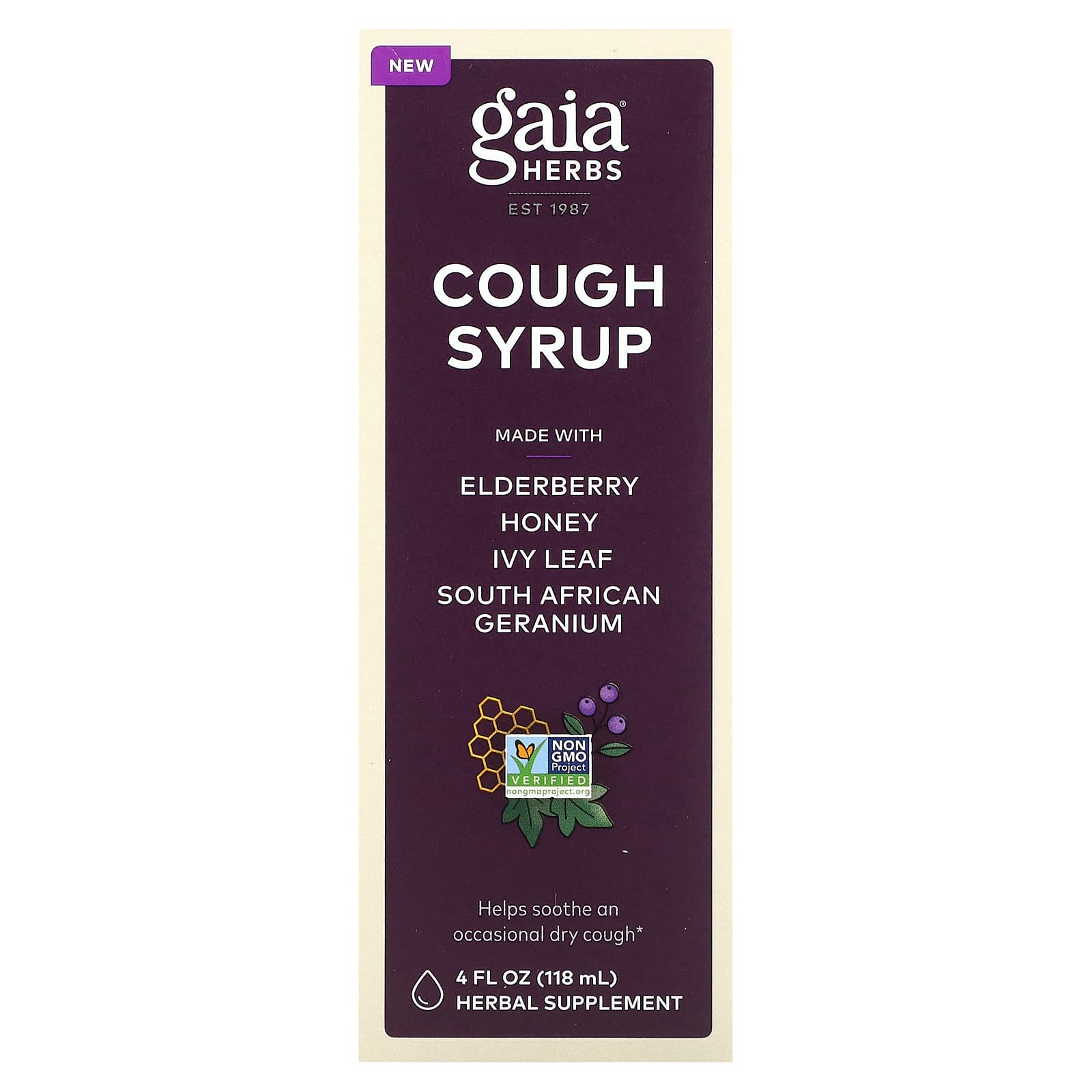 Gaia Herbs-Cough Syrup-4 fl oz (118 ml)