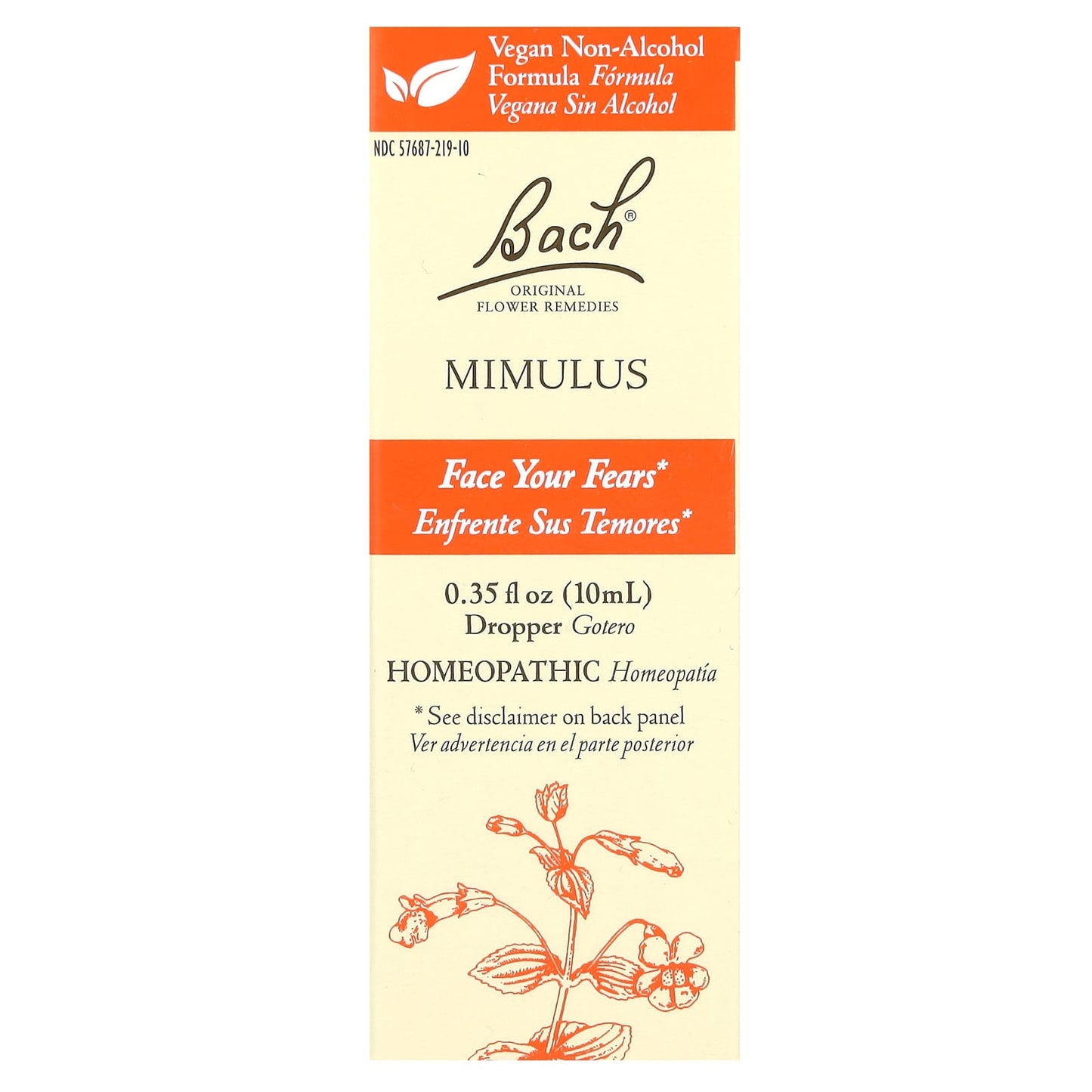 Bach-Original Flower Remedies-Mimulus-0.35 fl oz (10 ml)