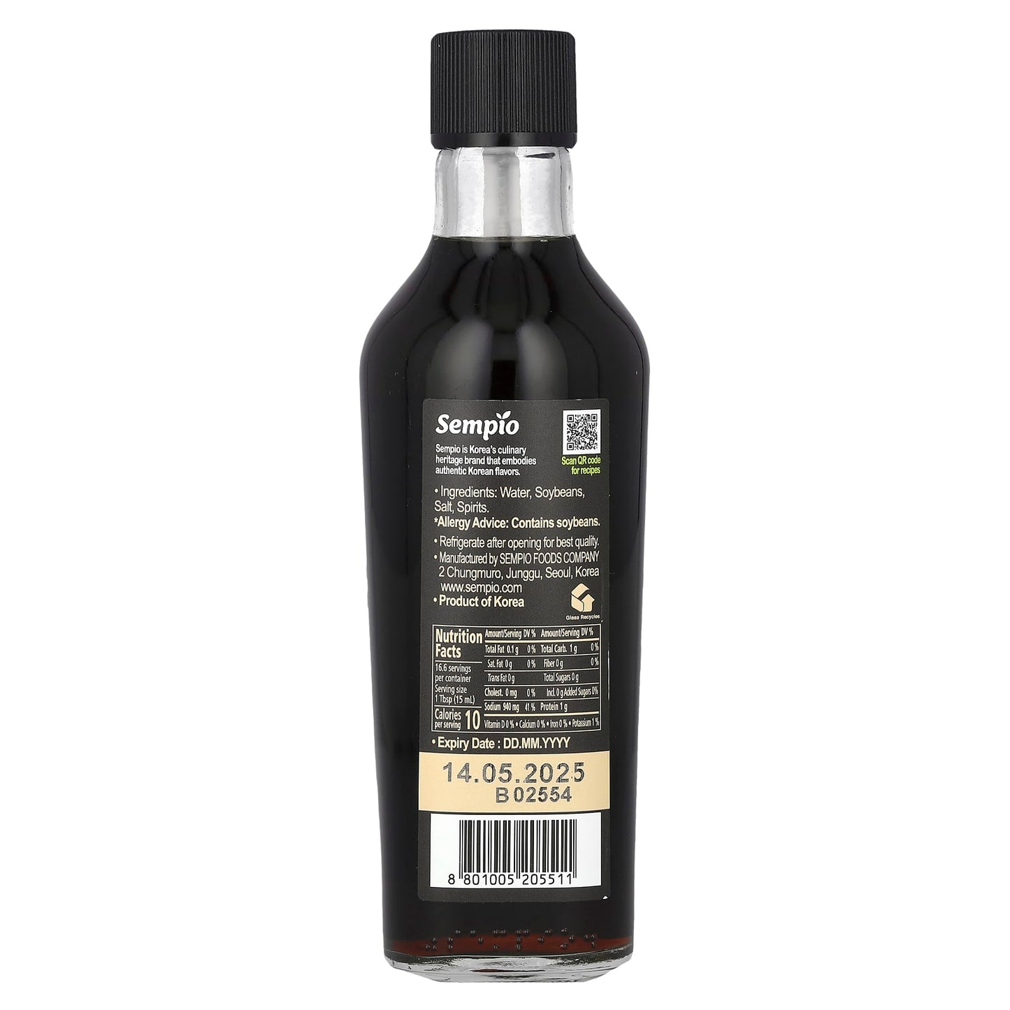 Sempio, Soy Sauce, 8.45 fl oz (250 ml)