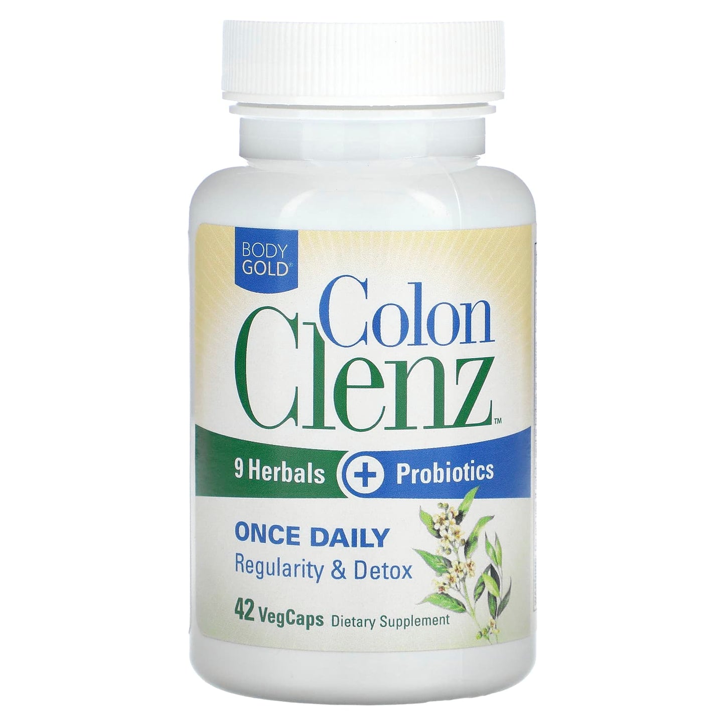 BodyGold, Colon Clenz, Regularity & Detox, 42 VegCaps