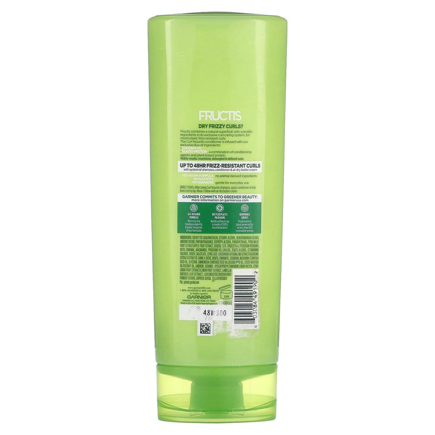 Garnier, Fructis, Curl Nourish, Moisturizing Conditioner, All Curl Types, 12 fl oz (354 ml)