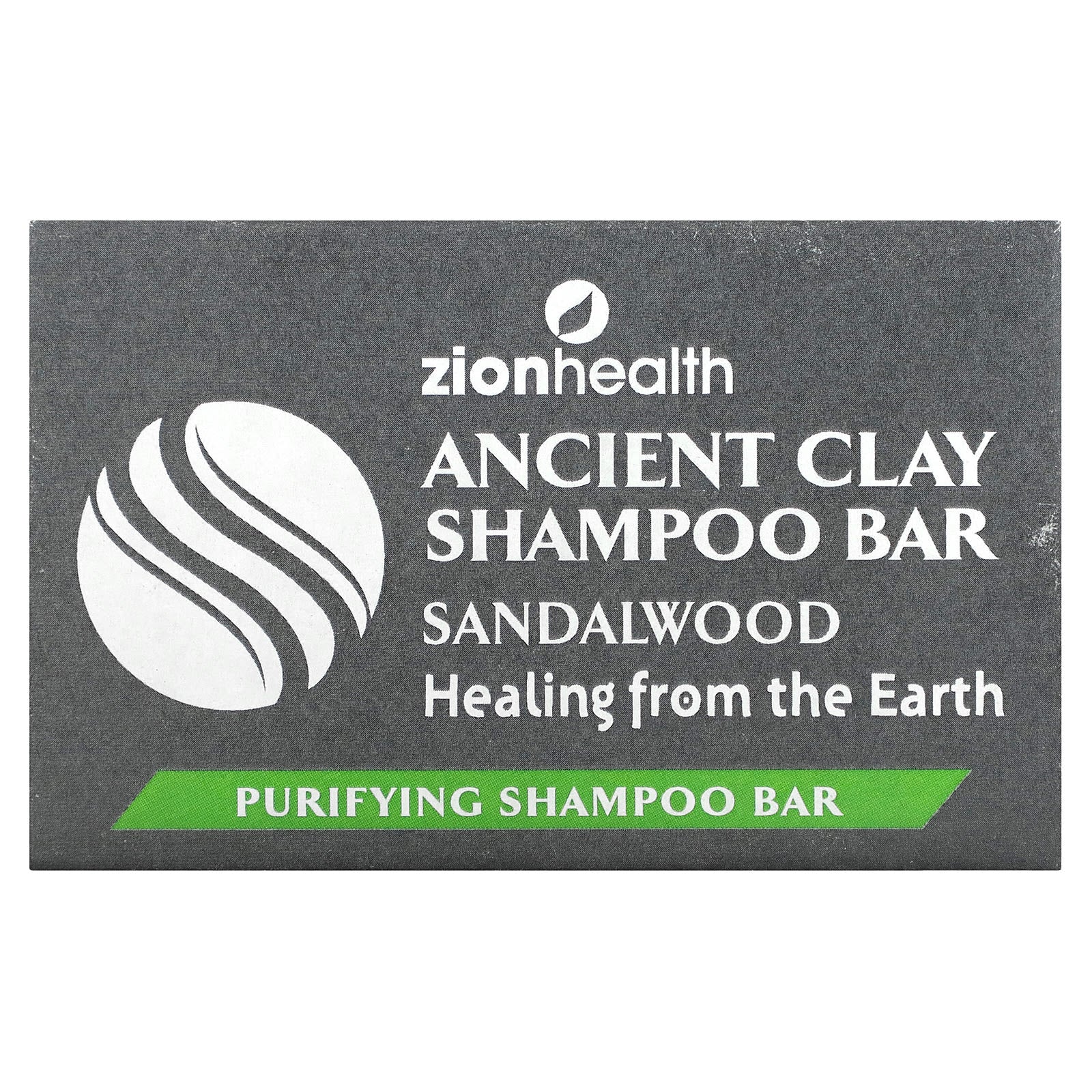 Zion Health-Ancient Clay-Shampoo Soap Bar-Sandalwood-6 oz (70 g)