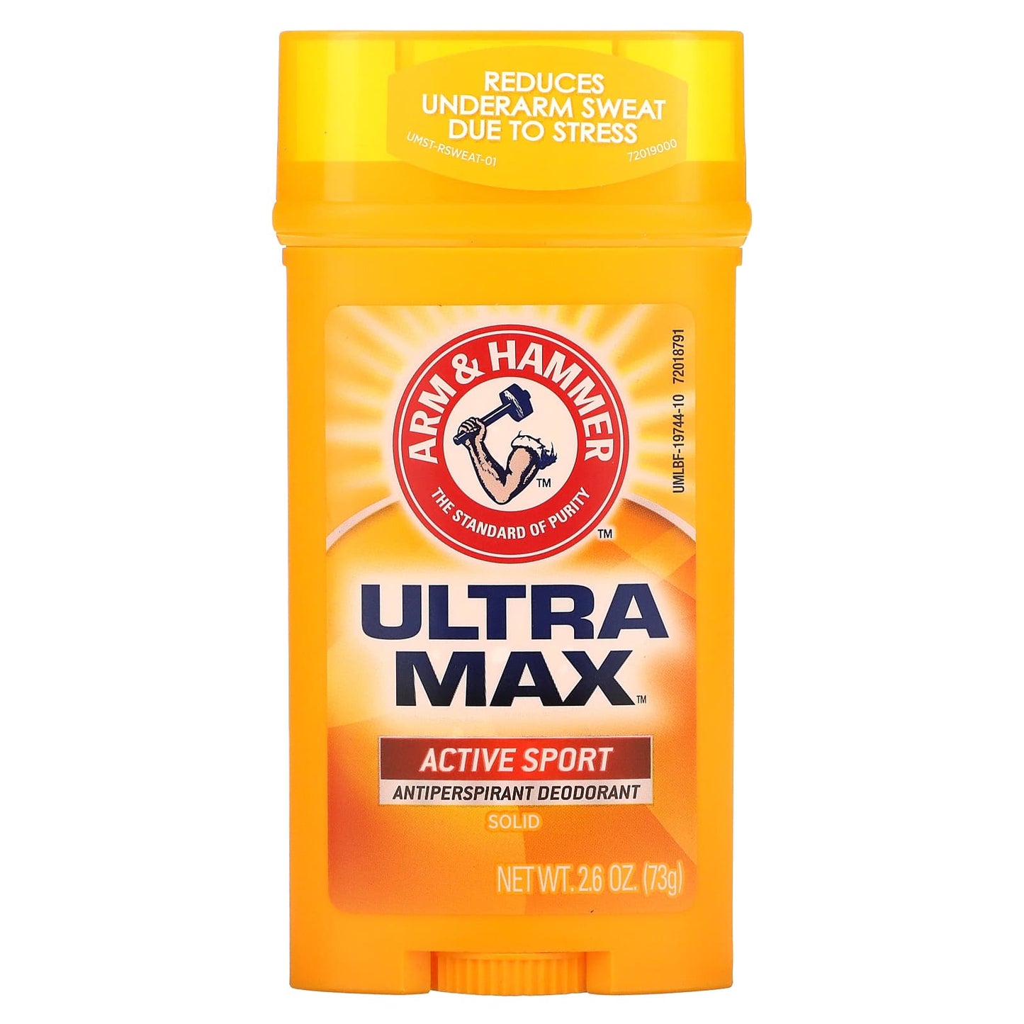 Arm & Hammer-UltraMax-Solid Antiperspirant Deodorant-Active Sport-2.6 oz (73 g)