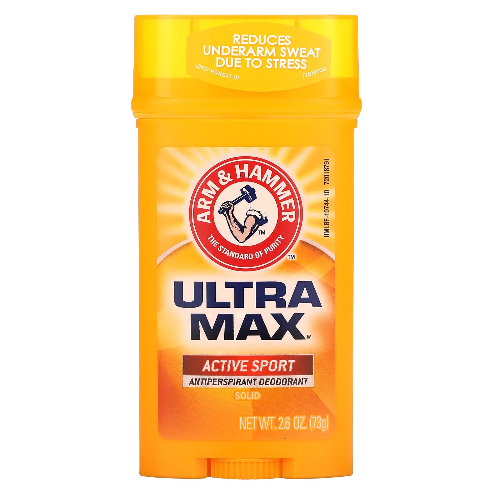 Arm & Hammer-UltraMax-Solid Antiperspirant Deodorant-Active Sport-2.6 oz (73 g)