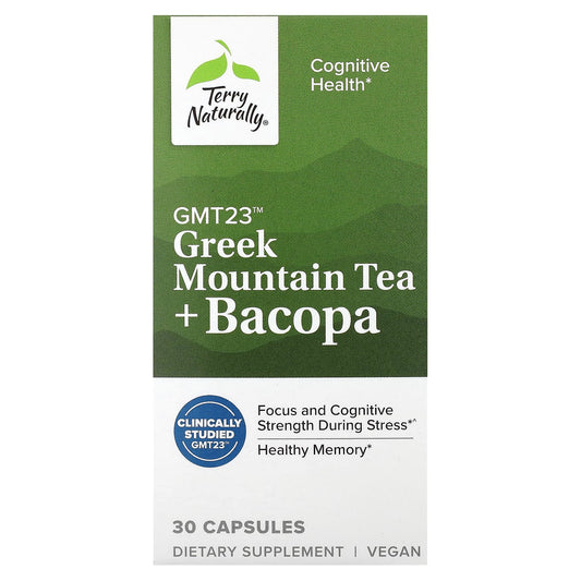 Terry Naturally-Greek Mountain Tea + Bacopa-30 Capsules