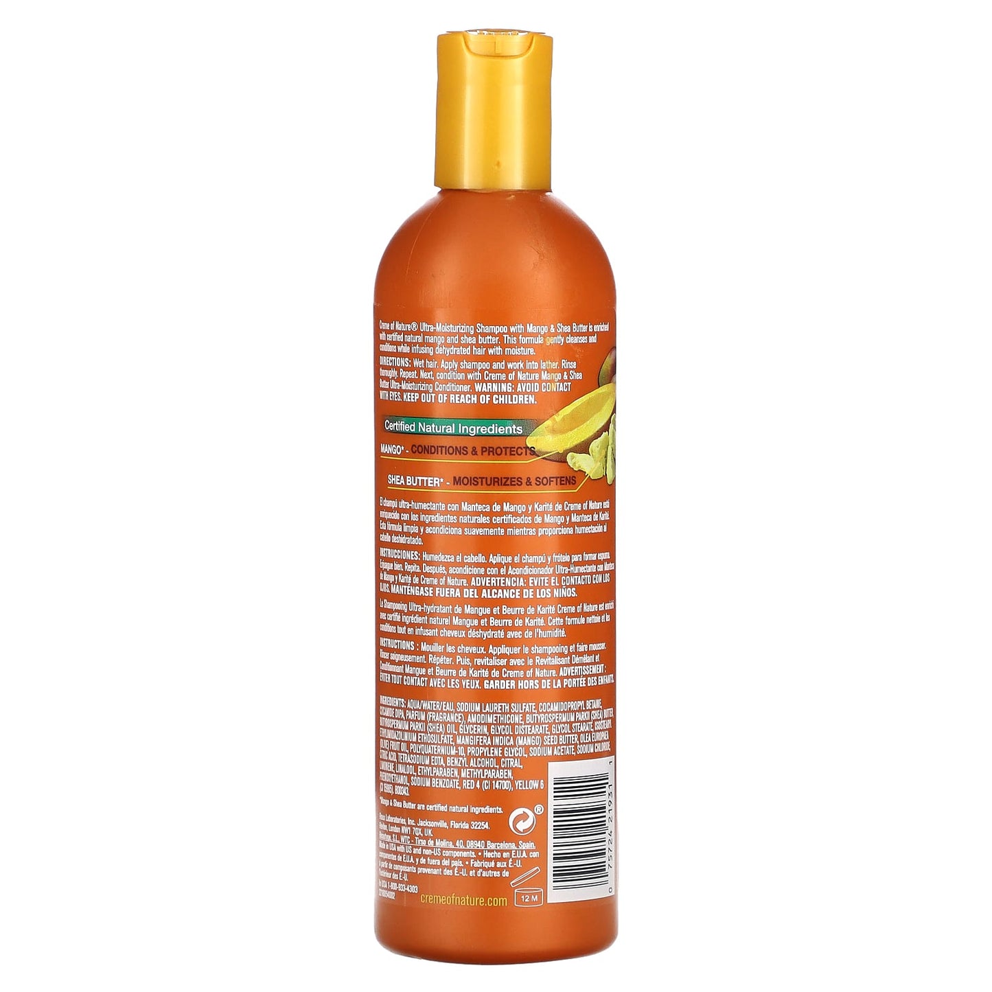 Creme Of Nature, Ultra-Moisturizing Shampoo, Mango & Shea Butter, 12 fl oz (354 ml)