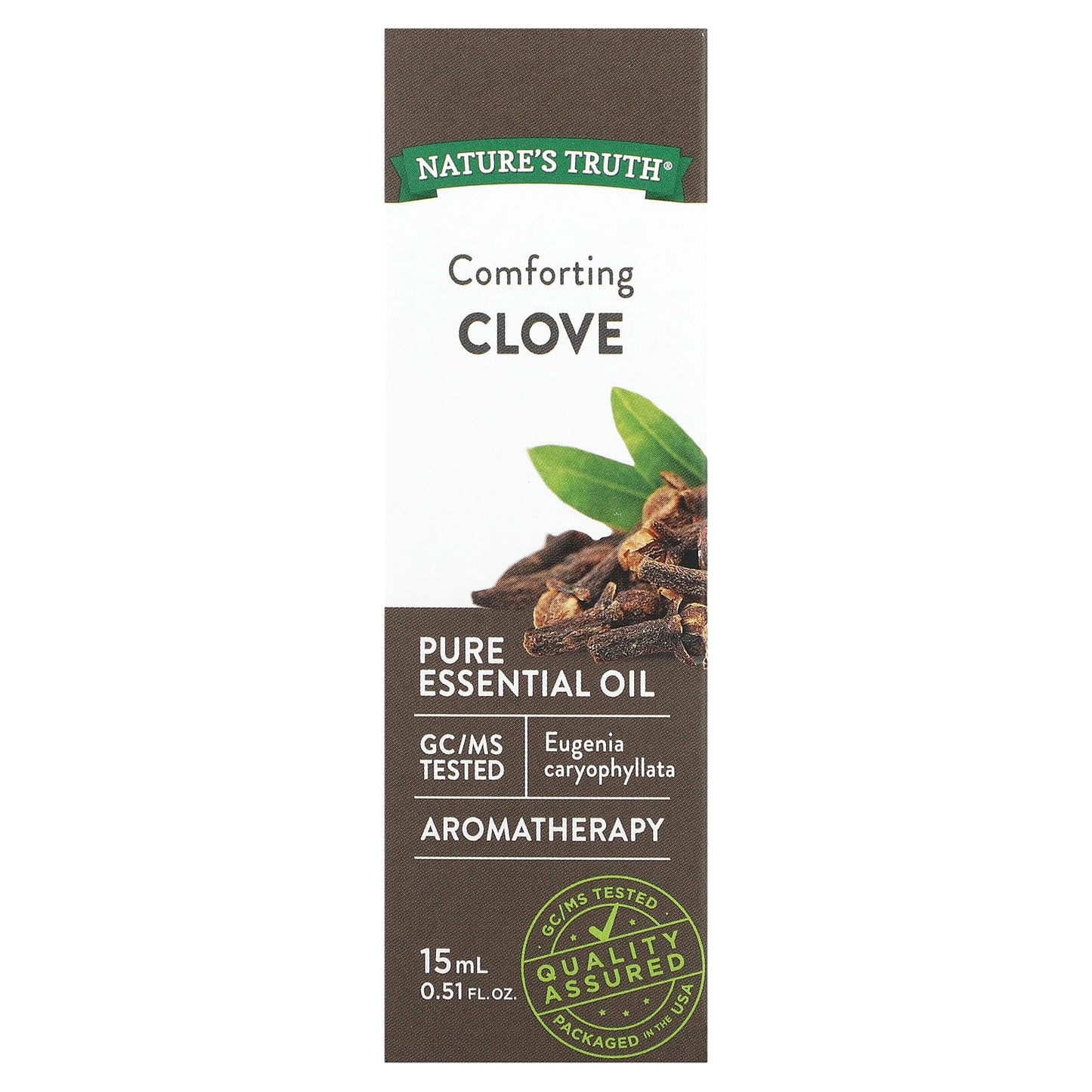 Nature's Truth, Pure Essential Oil, Comforting Clove, 0.51 fl oz (15 ml)