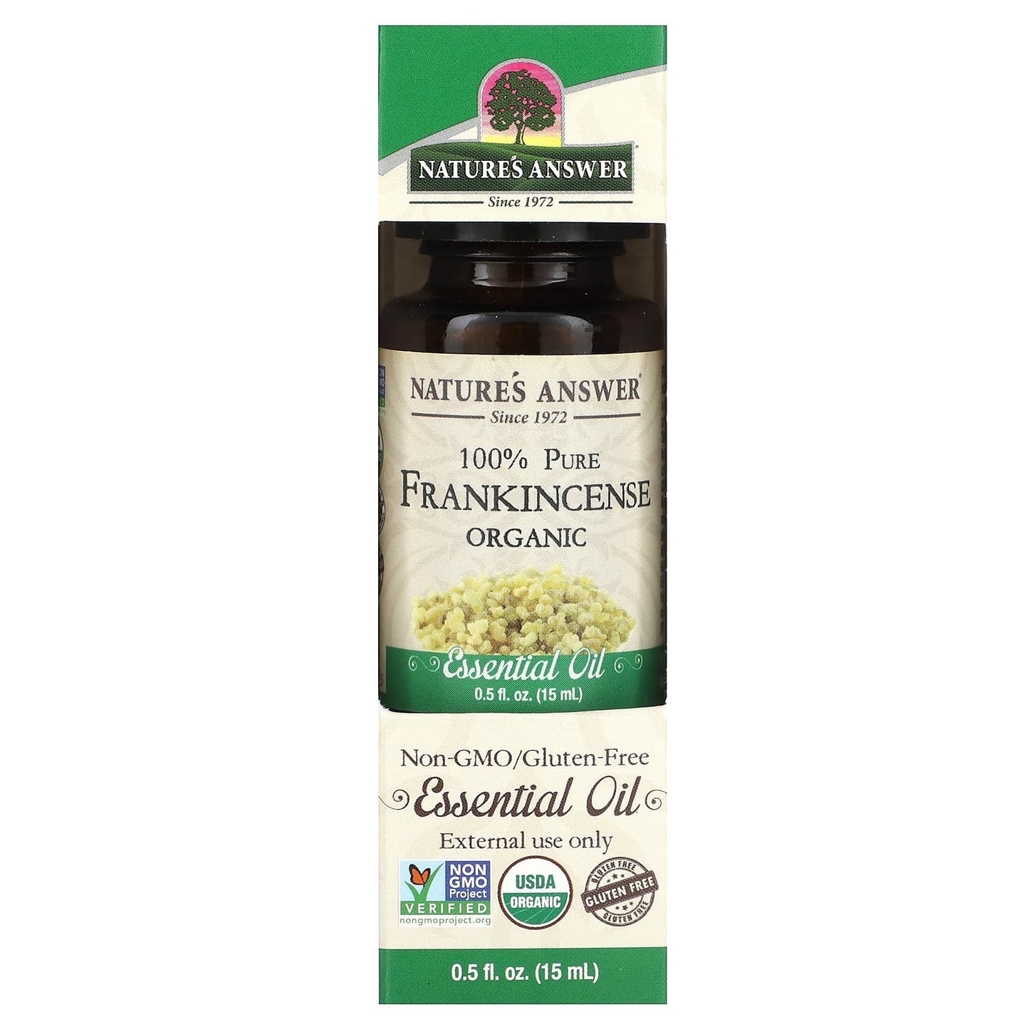 Nature's Answer-100% Pure Organic Essential Oil-Frankincense-0.5 fl oz (15 ml)