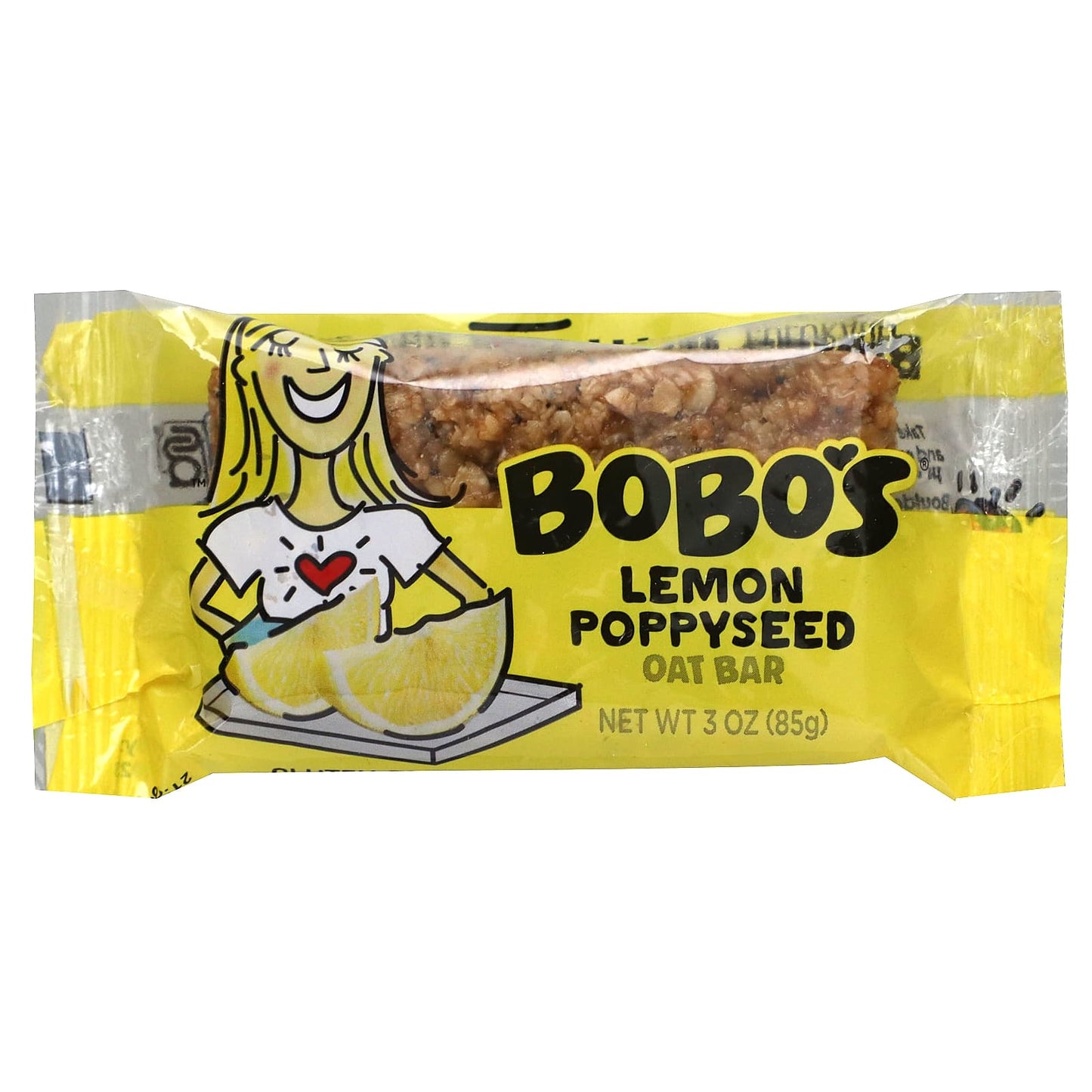 Bobo's Oat Bars, Lemon Poppyseed Oat Bars, 12 Bars, 3 oz (85 g) Each