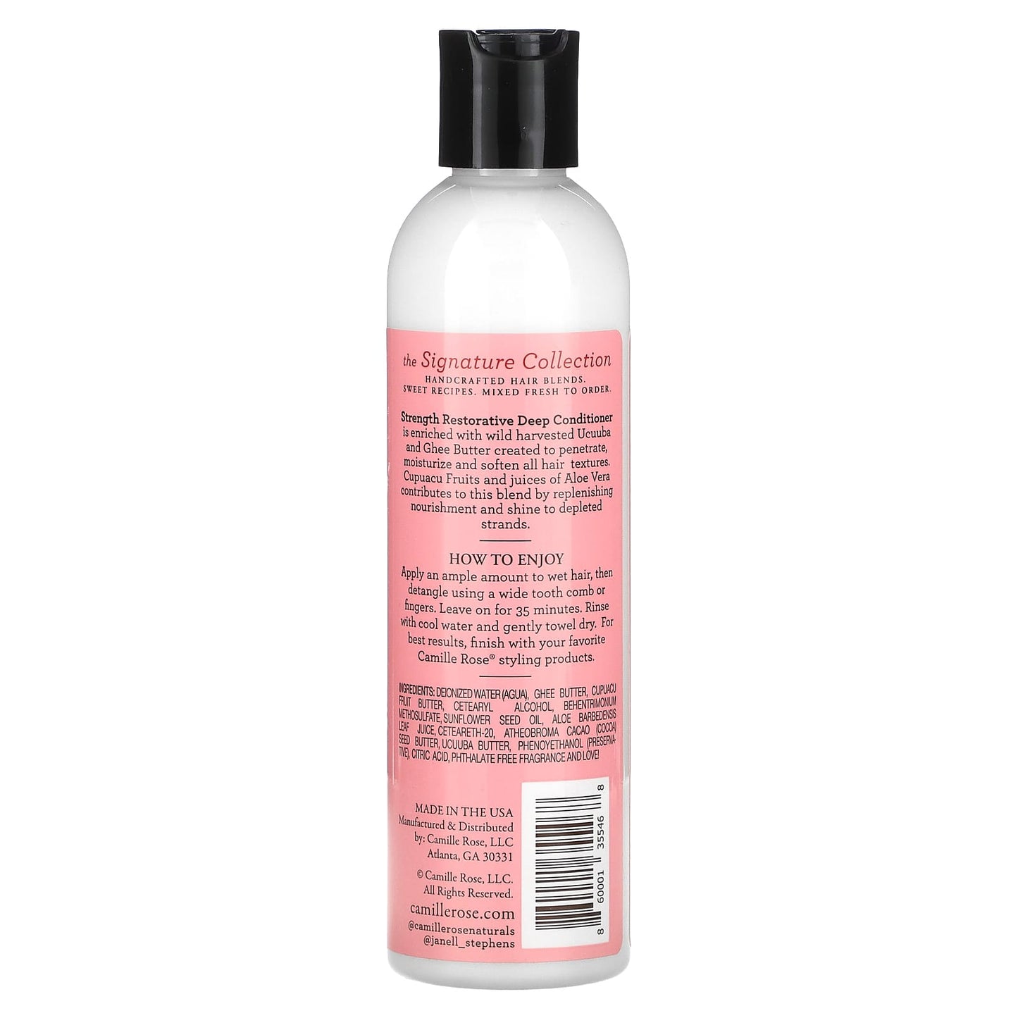 Camille Rose, Strength, Restorative Deep Conditioner, Ucuuba & Ghee Butter, 8 oz (240 ml)