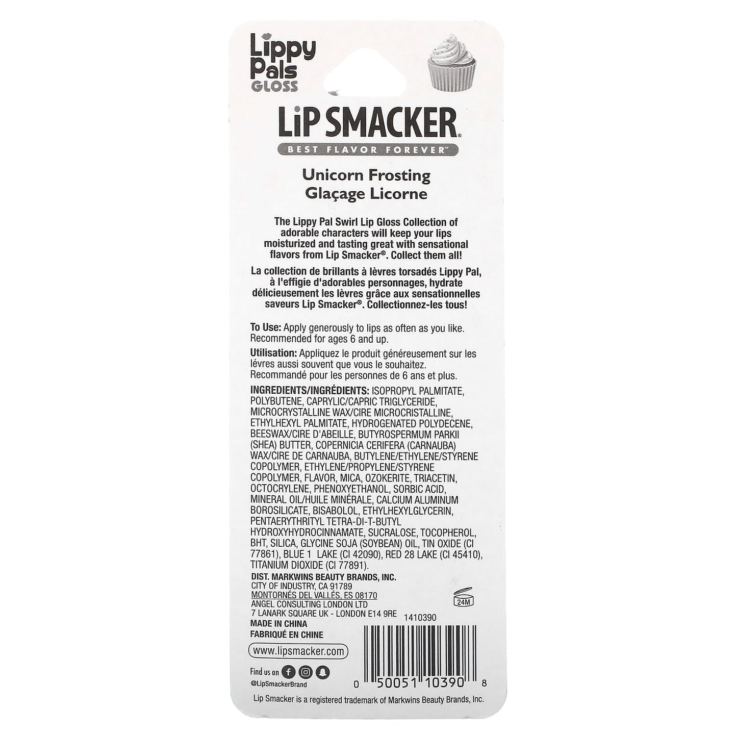 Lip Smacker, Lippy Pals, Lip Gloss, Unicorn Frosting, 0.28 fl oz (8.4 ml)