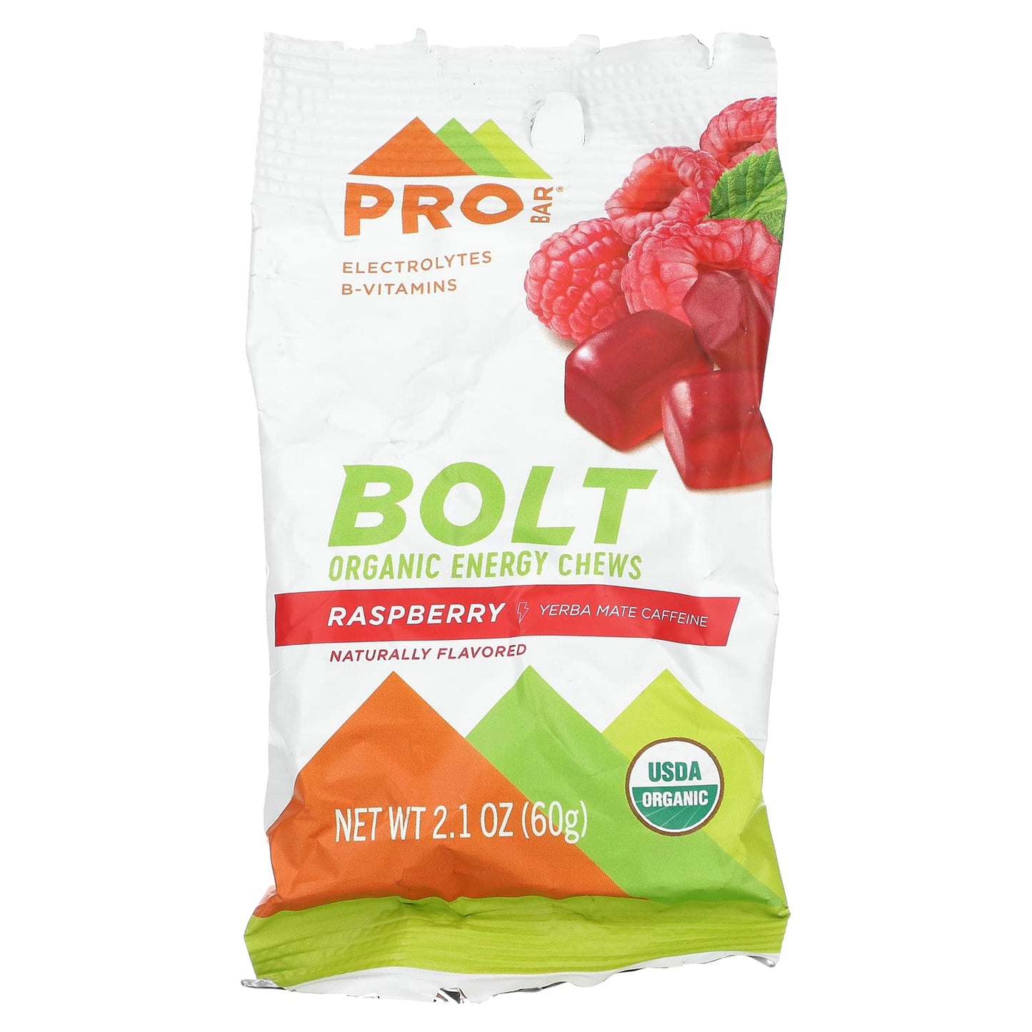 ProBar, Bolt, Organic Energy Chews, Raspberry, 12 Packs, 2.1 oz (60 g) Each