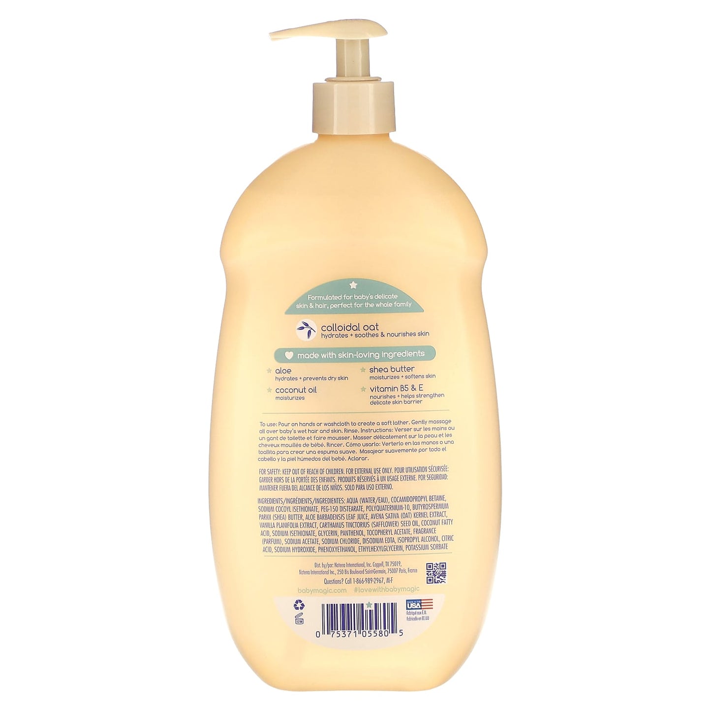 Baby Magic, Soothing Hair & Body Wash, Vanilla & Oat, 30 fl oz (887 ml)