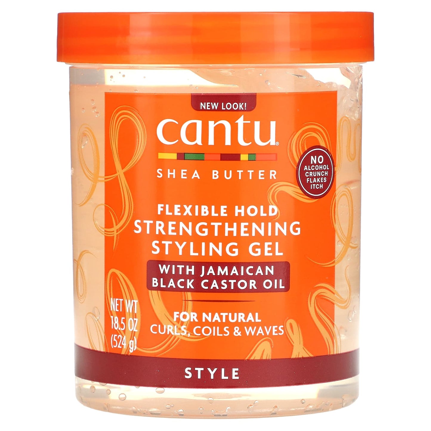 Cantu-Shea Butter-Flexible Hold Strengthening Styling Gel-18.5 oz (524 g)