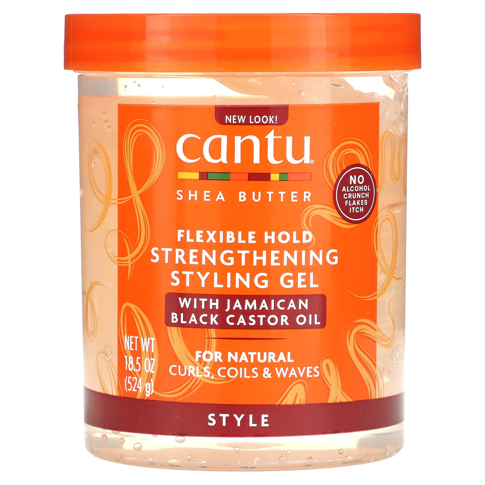 Cantu-Shea Butter-Flexible Hold Strengthening Styling Gel-18.5 oz (524 g)