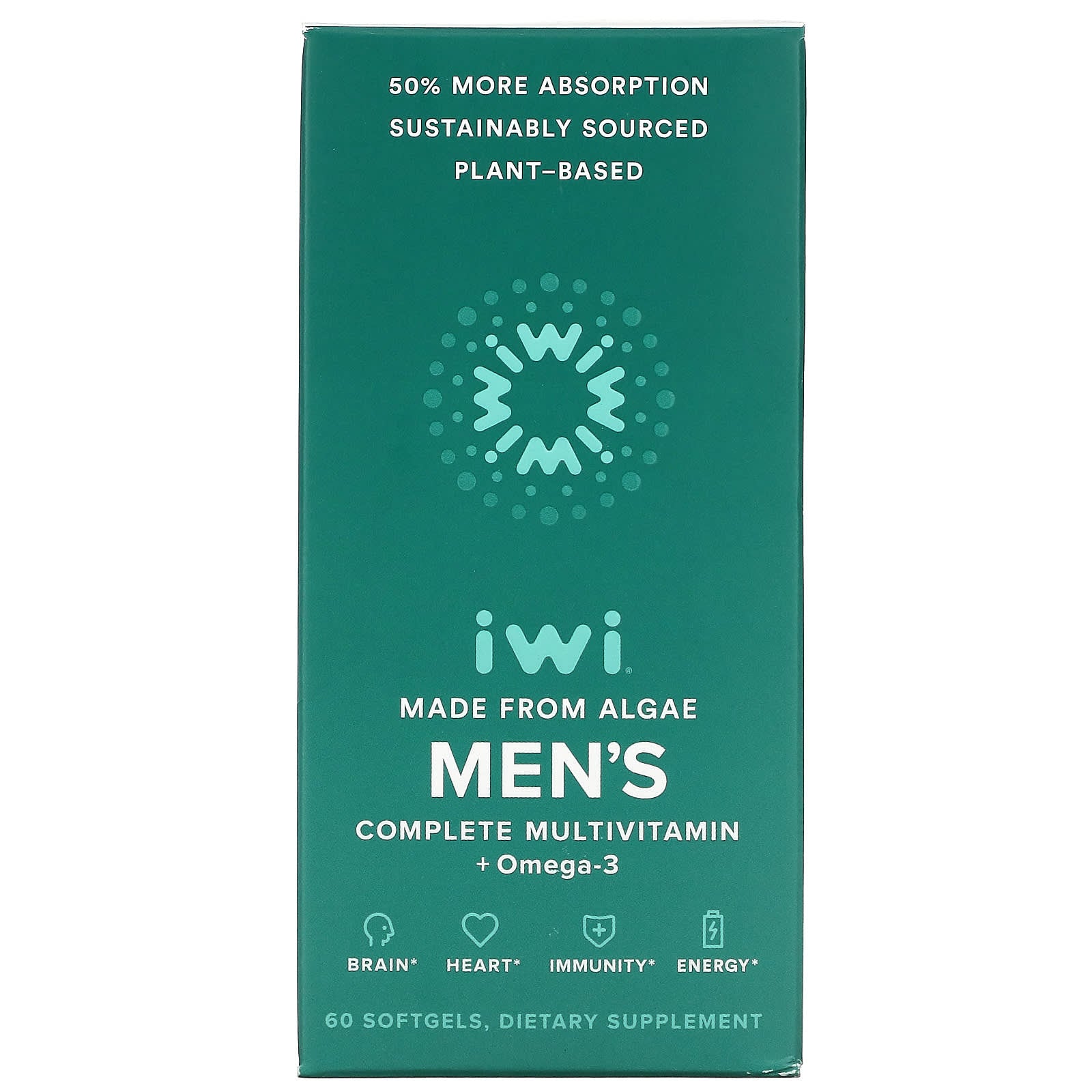 iWi-Men's Complete Multivitamin + Omega-3-60 Softgels